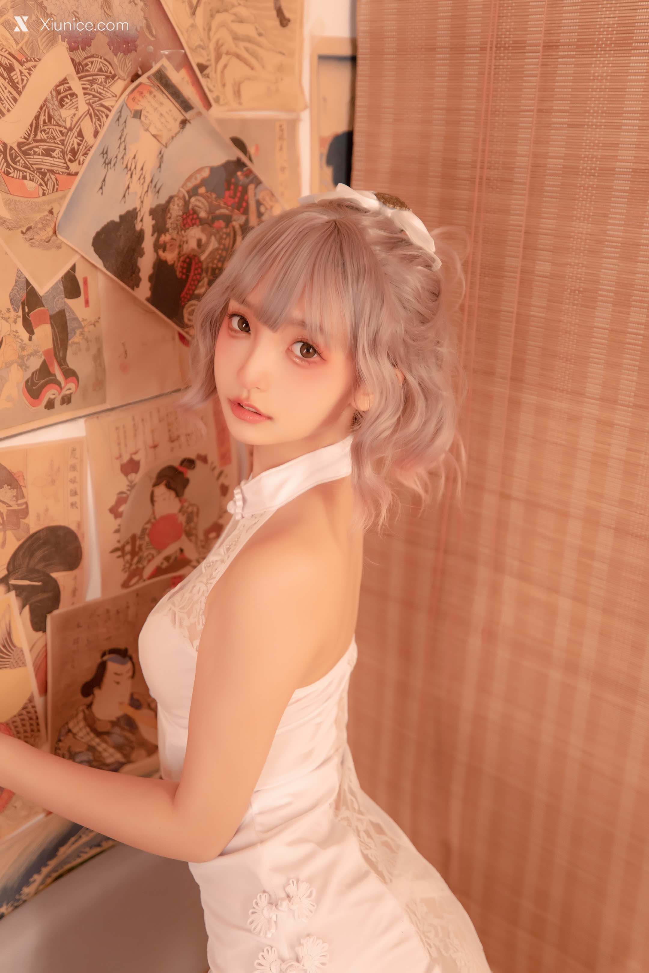 Coser@神楽坂真冬 Vol.099 白旗袍 第38张