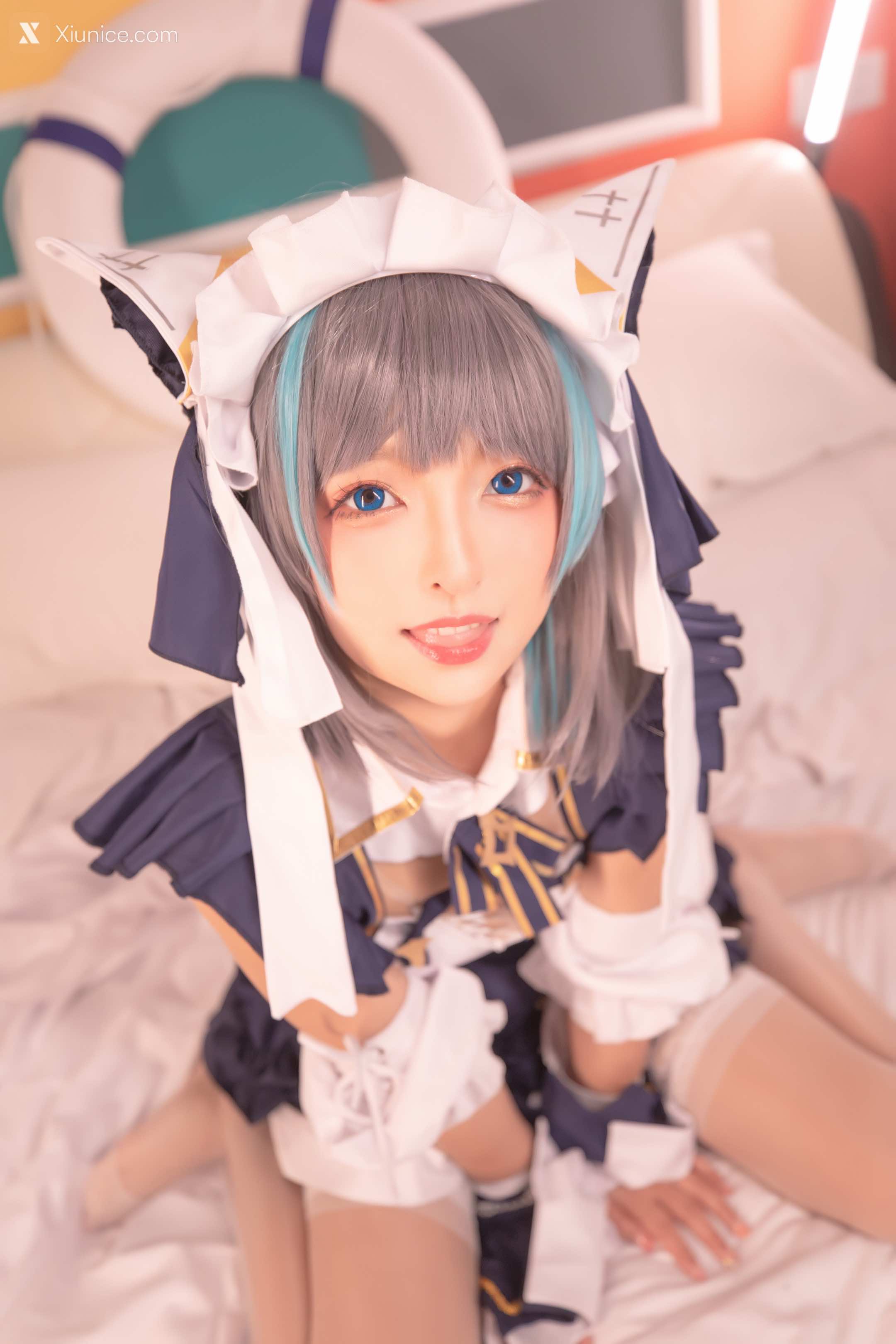 Coser@神楽坂真冬 Vol.085 绝对企画-柴郡cos《纯色庭院》 第131张
