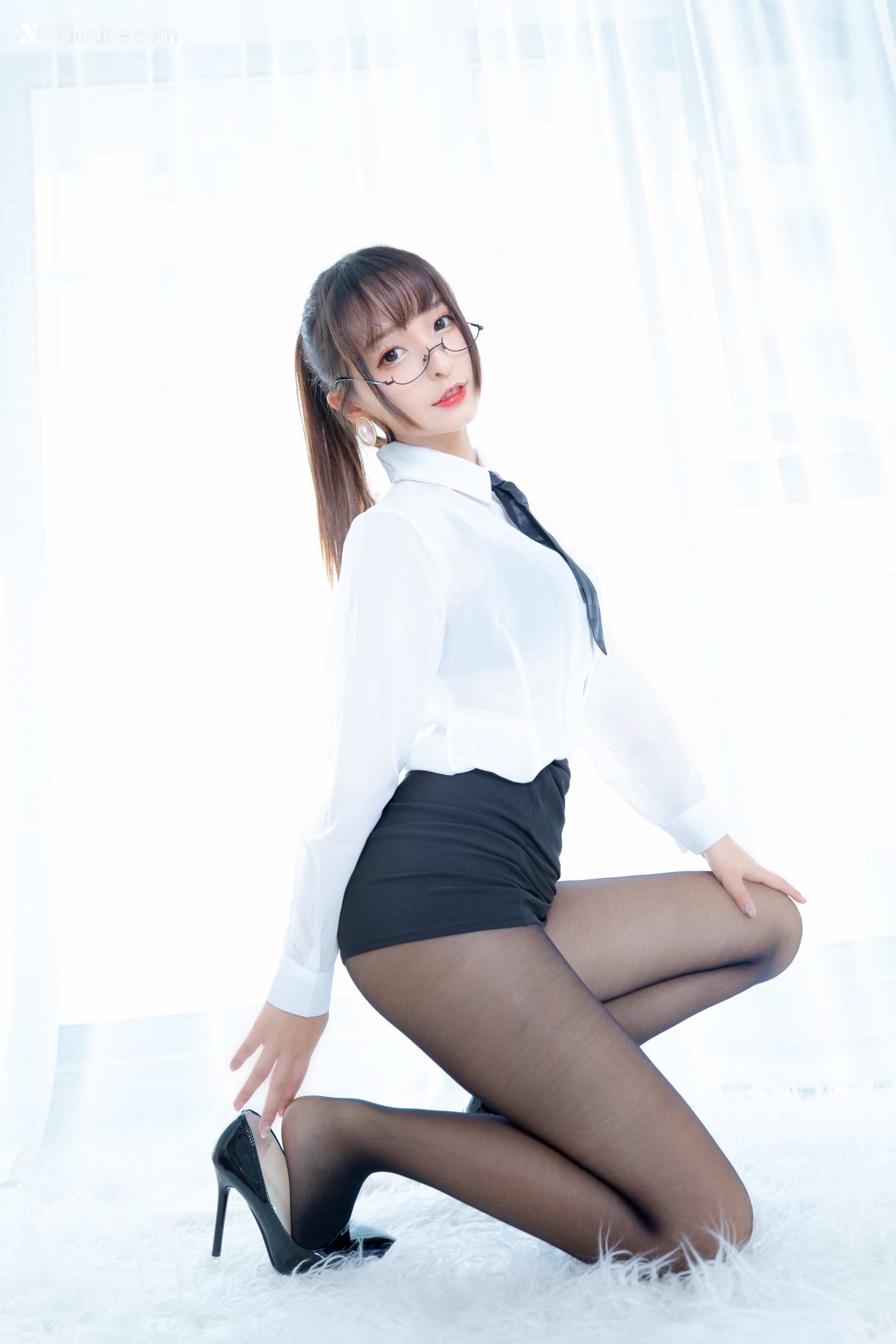 Coser@神楽坂真冬 Vol.055 电子相册-白色办公室《ホワイトオフィス》 第20张