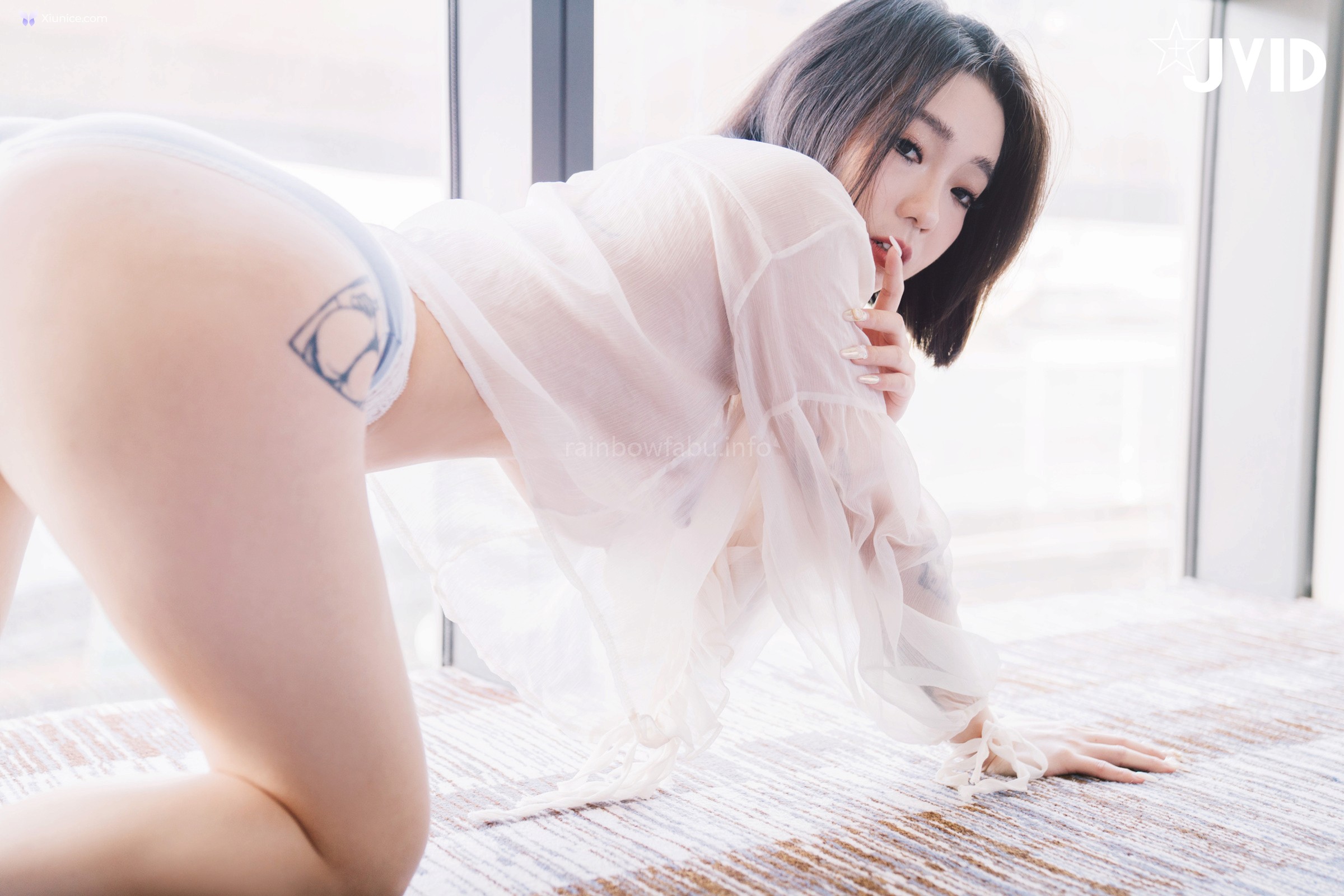 JVID 雅捷 – 你絕對沒看過的超清純從良版E奶雅捷.絕美人妻再清澀在你面前也只能兩腿開開 第20张