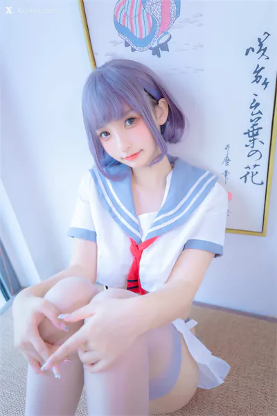 Coser@神楽坂真冬 Vol.100 灰丝吊带JK