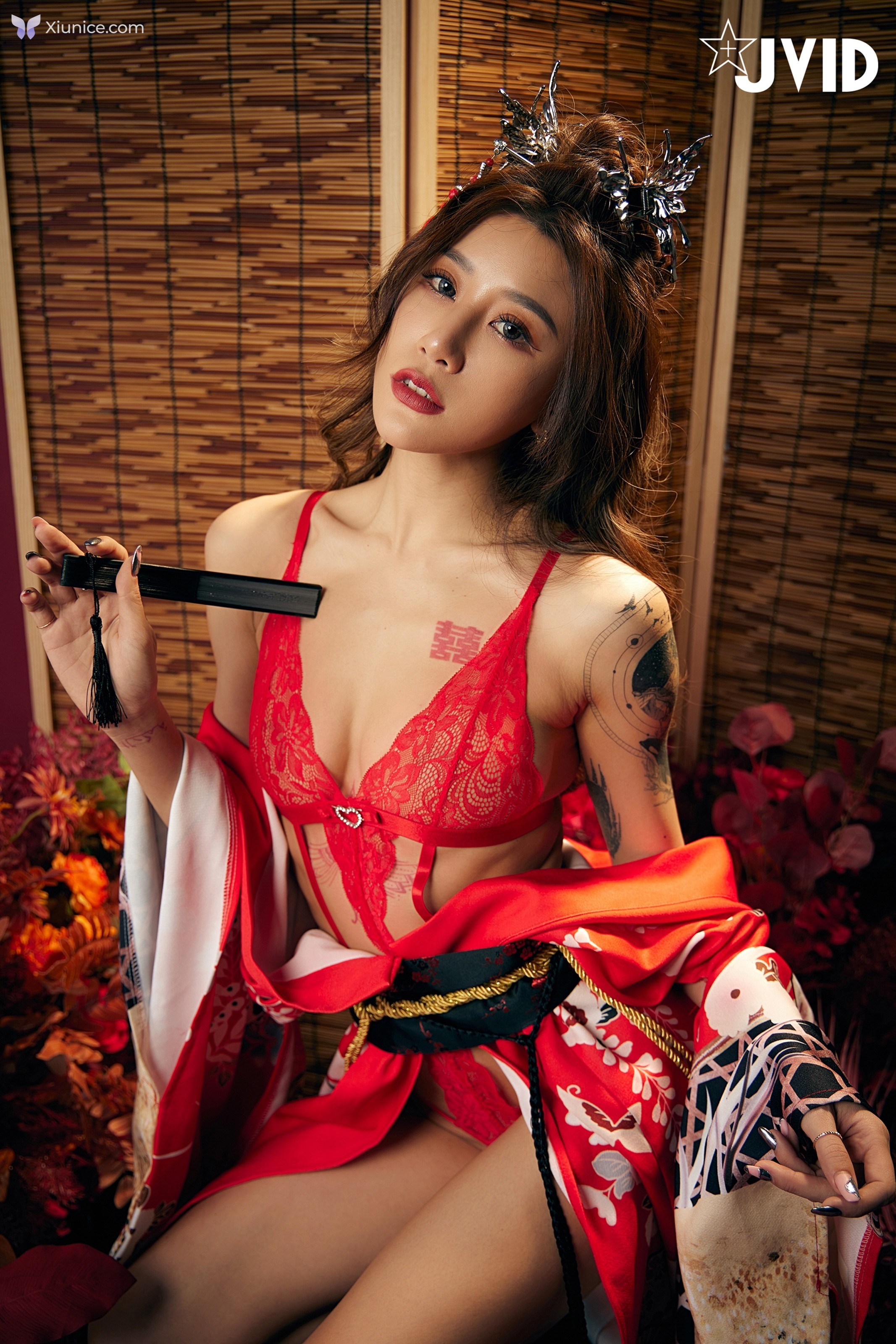 JVID Lara 雙囍 – 聖上寵幸首選傾國傾城囍媚娘 婀娜多姿 酥胸外露 第107张