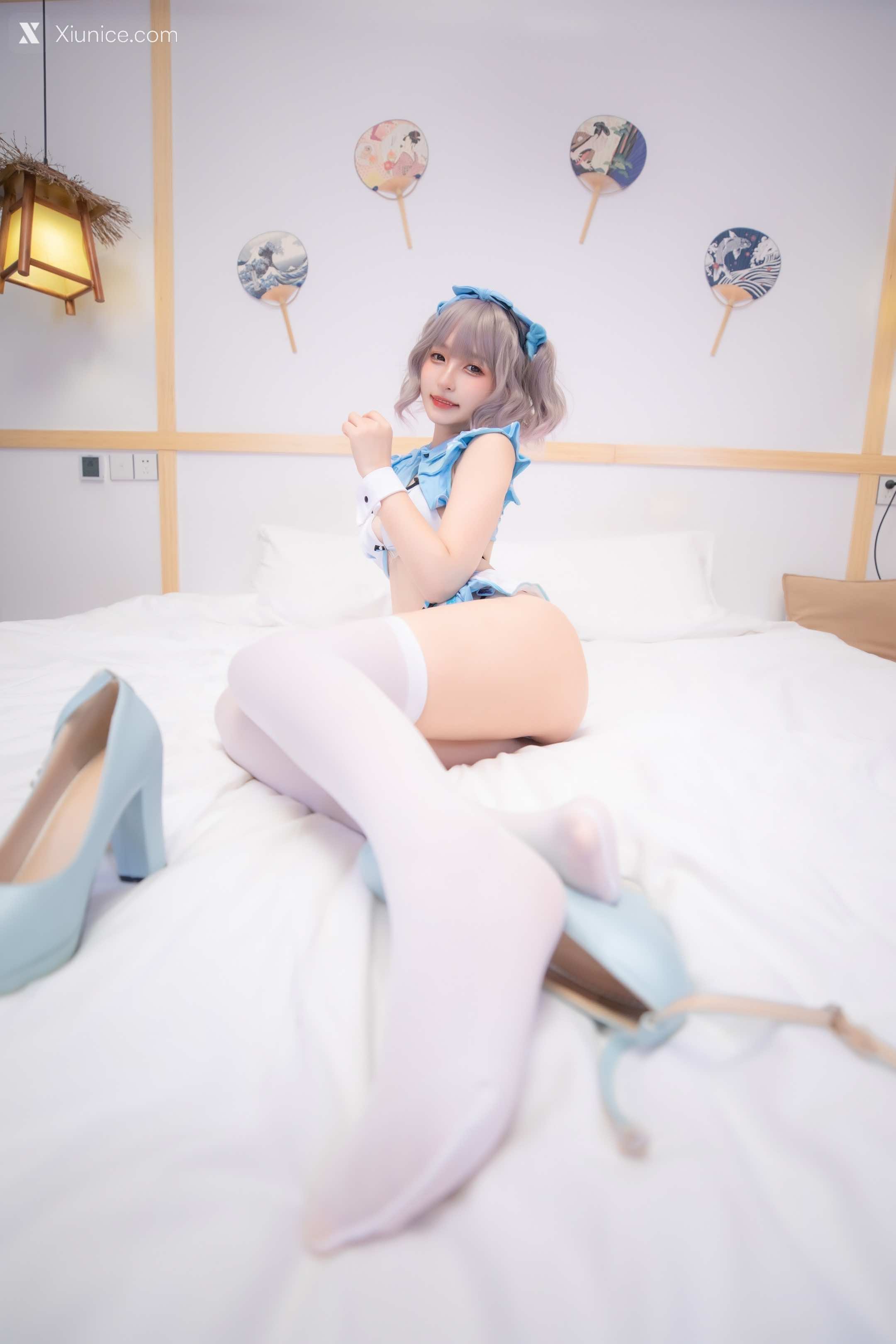 Coser@神楽坂真冬 Vol.097 蓝调女仆 第35张