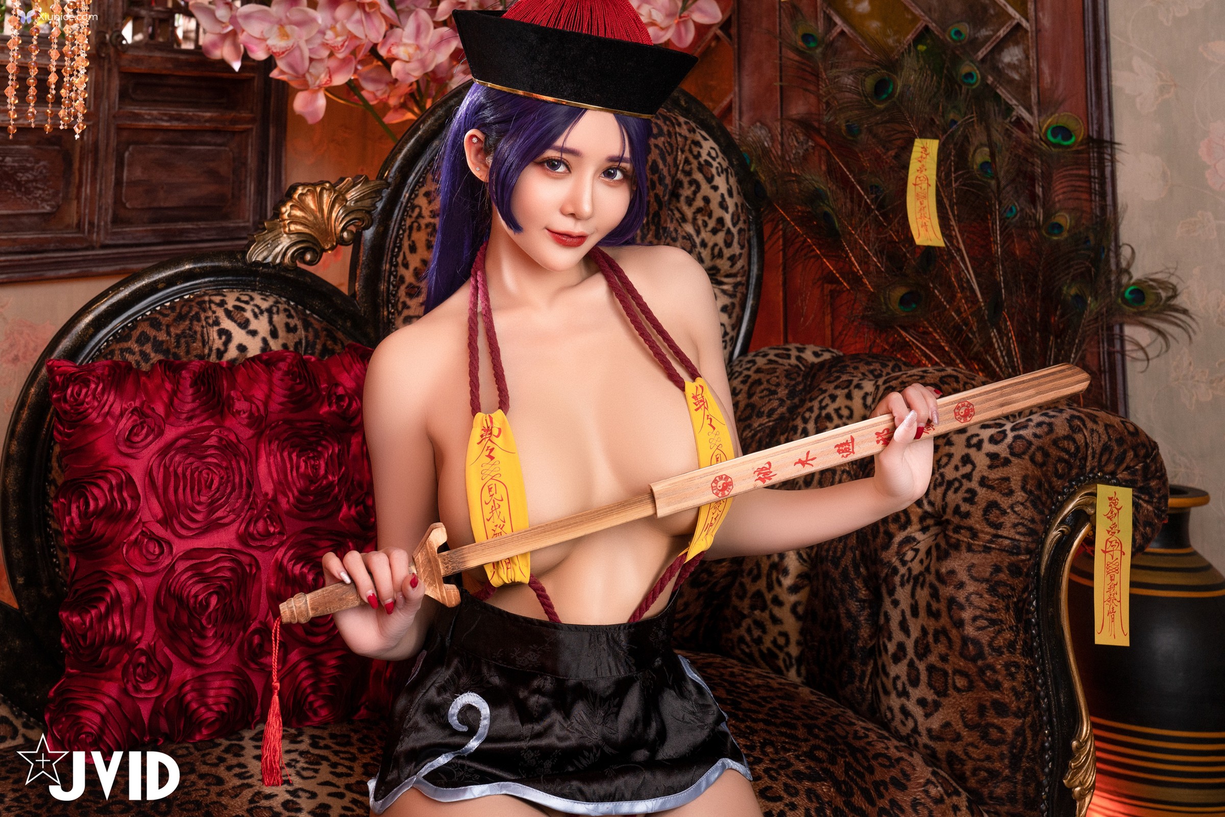 JVID 甜心幫 ღ 安希 – 菰蒲風動縱斜影殭屍奶光安希膣得液滿 第49张