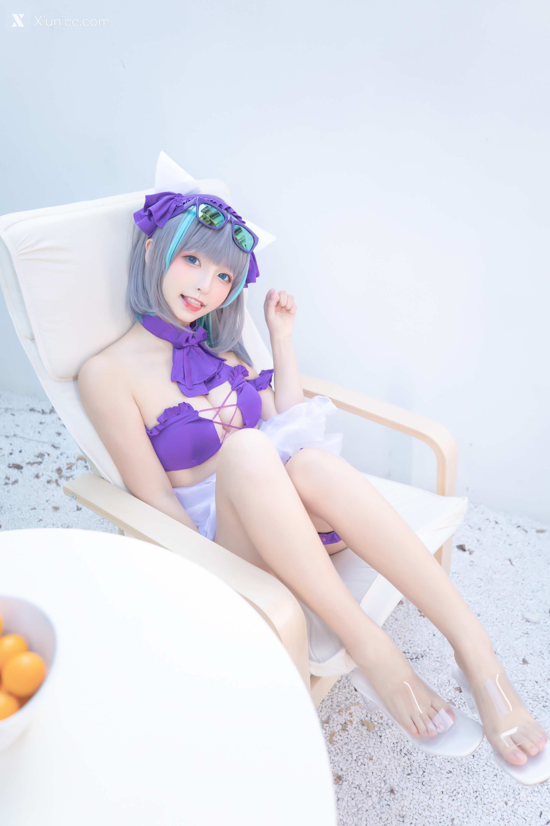 Coser@神楽坂真冬 Vol.085 绝对企画-柴郡cos《纯色庭院》 第40张