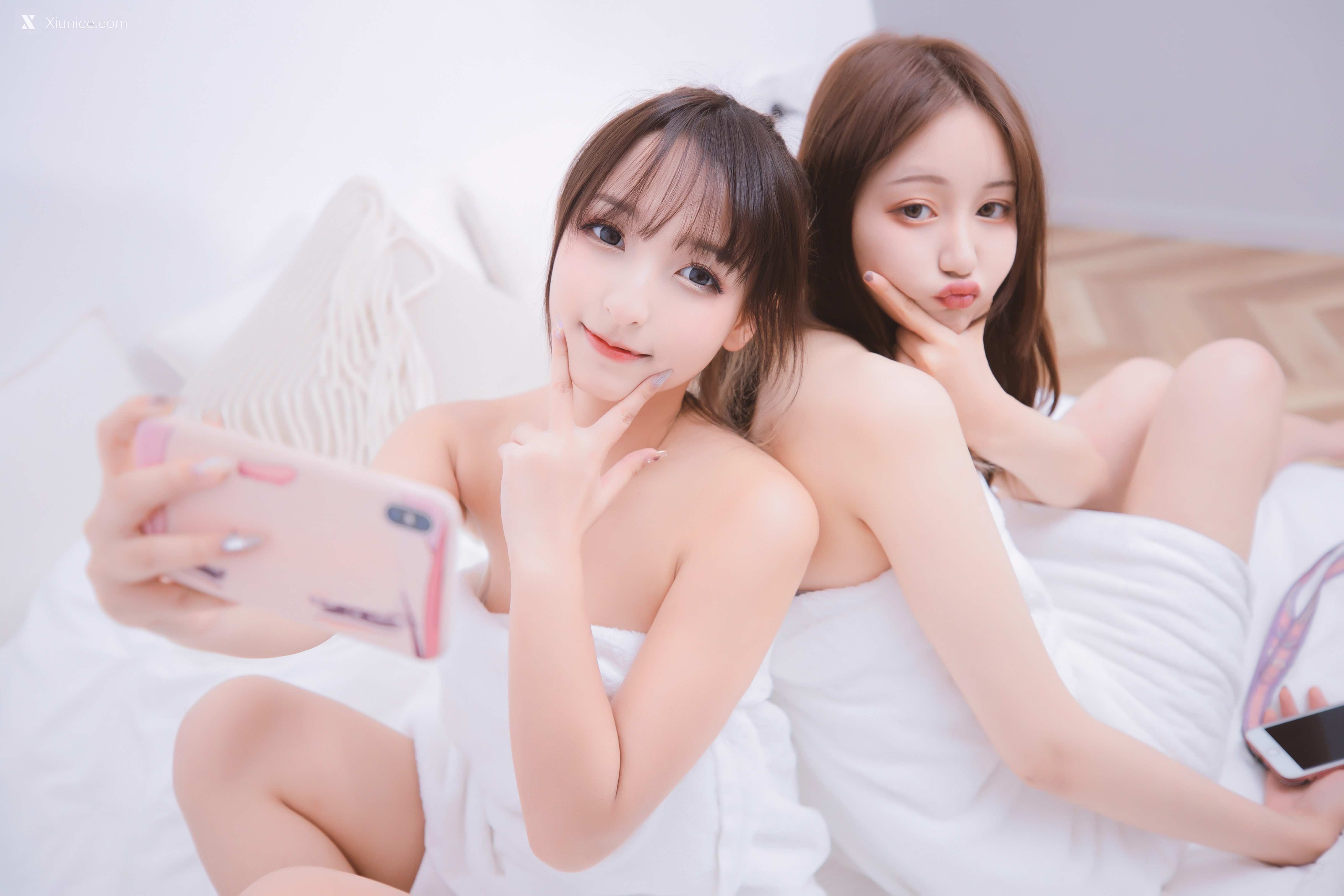 Coser@神楽坂真冬 Vol.058 绝对企画-夏日双人比基尼《笑颜水时计》 第149张