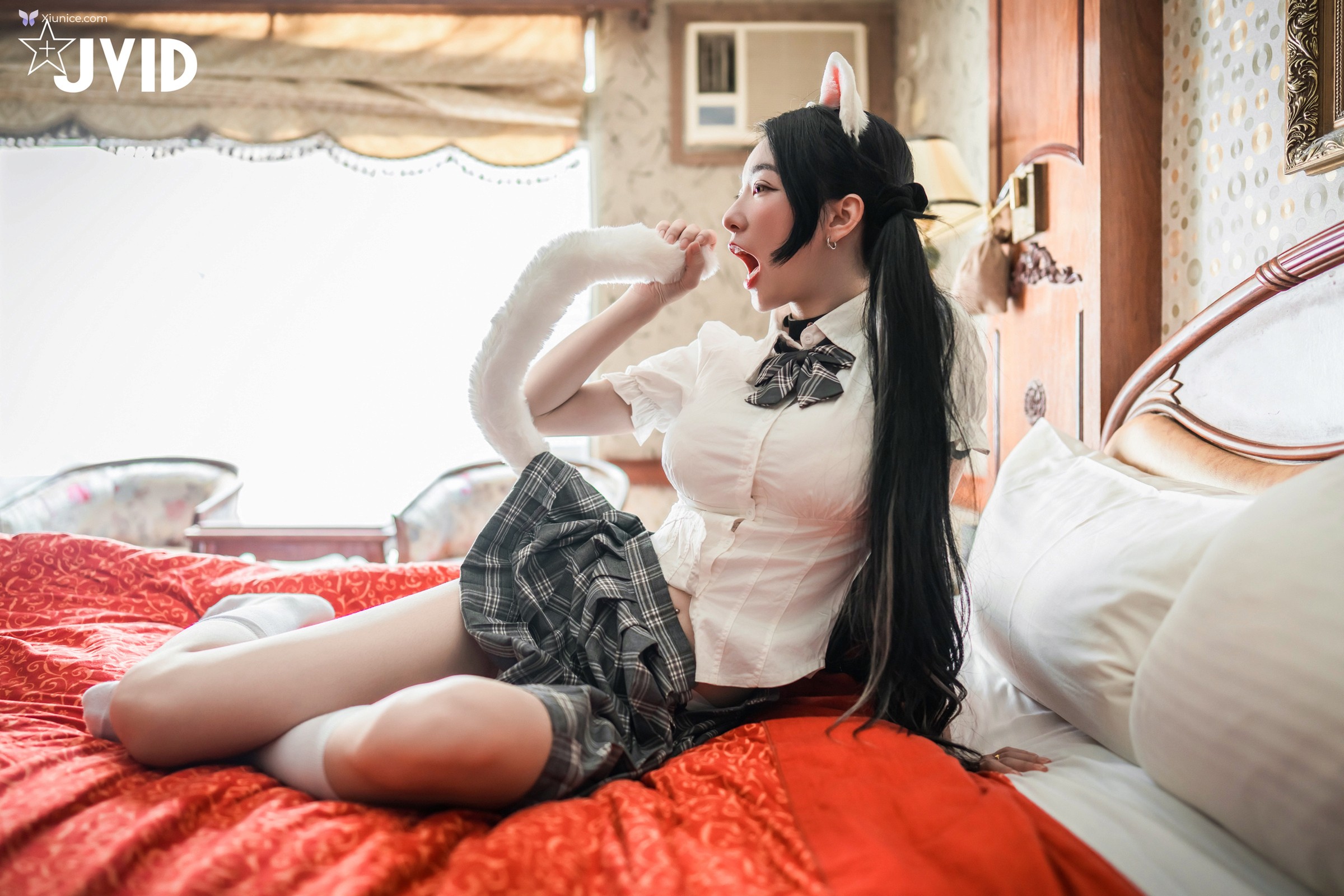 JVID 飄飄哥 – 貓咪收養手冊巨乳人形貓 女神飄飄 第99张