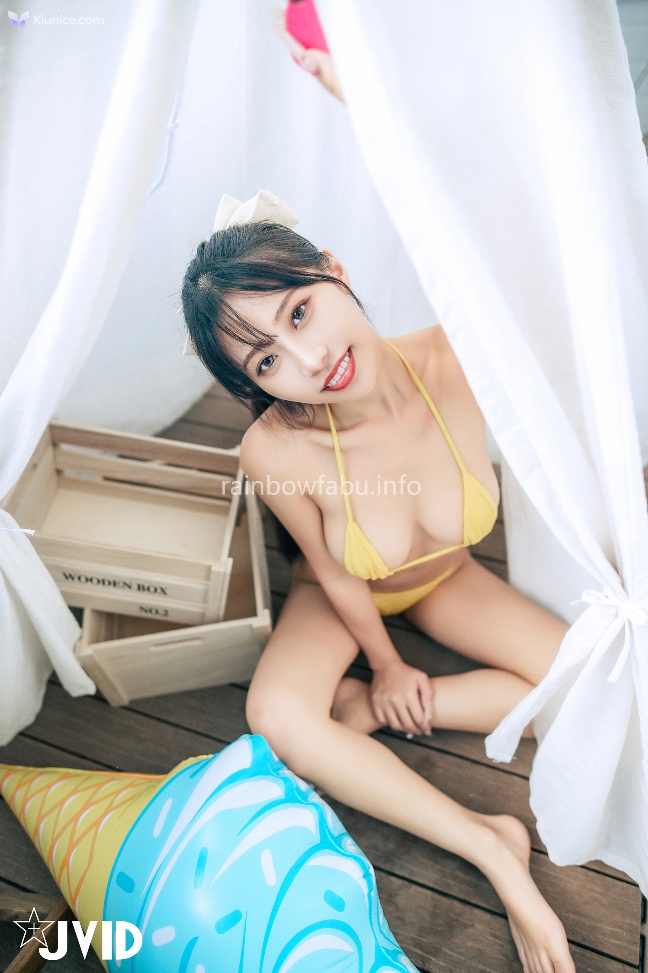 JVID WenHsin 玟妡 – 濕身陽台戲水夏日多巴胺超小片比基尼羊入虎口不吃對不起自己 第96张