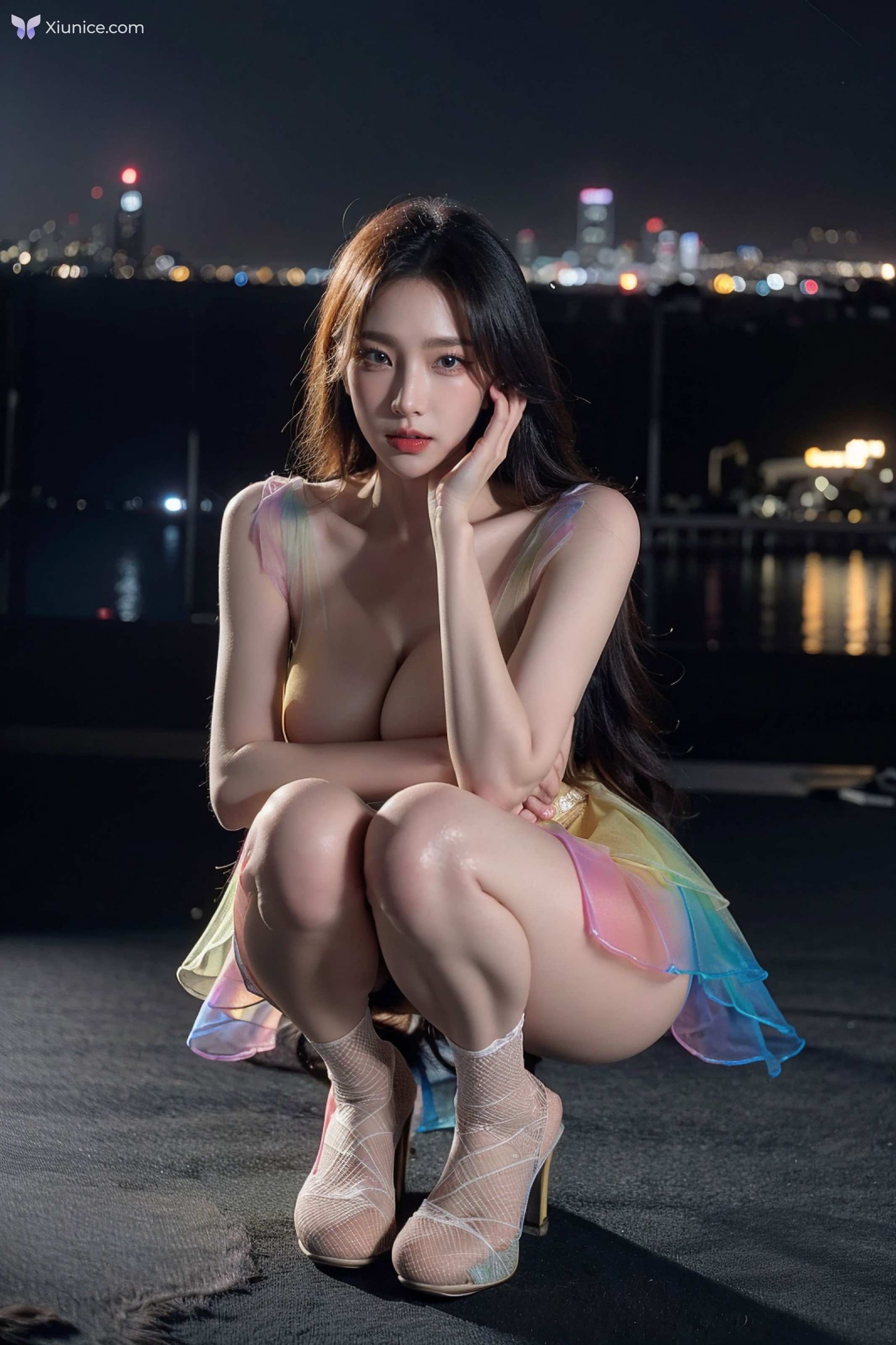 AI Girl 拟实画风-彩虹服 第42张