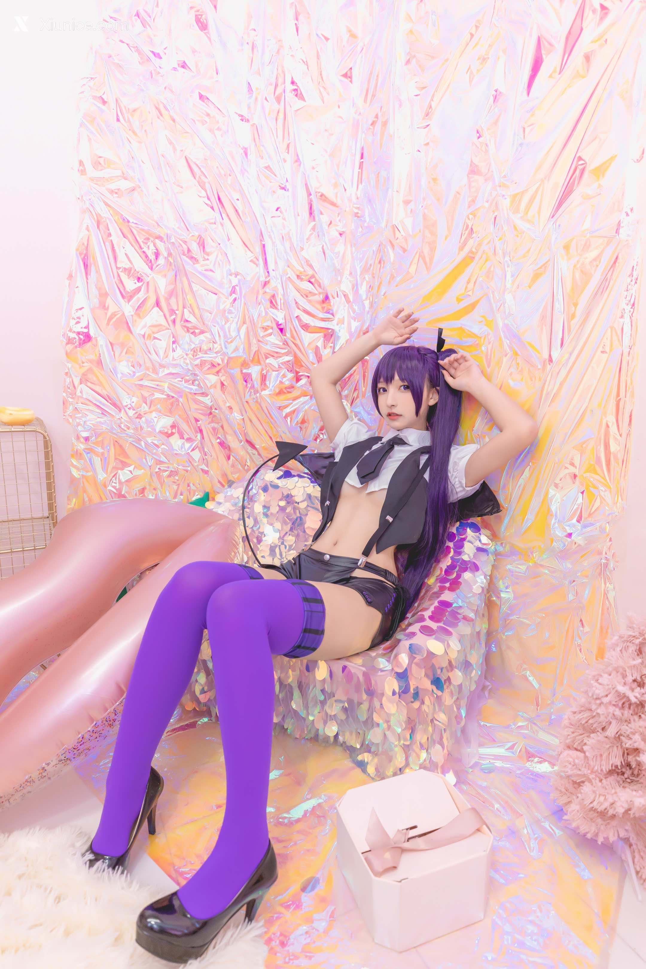 Coser@神楽坂真冬 Vol.064 绝对企画-黛玉&小恶魔《色の香り》 第1张