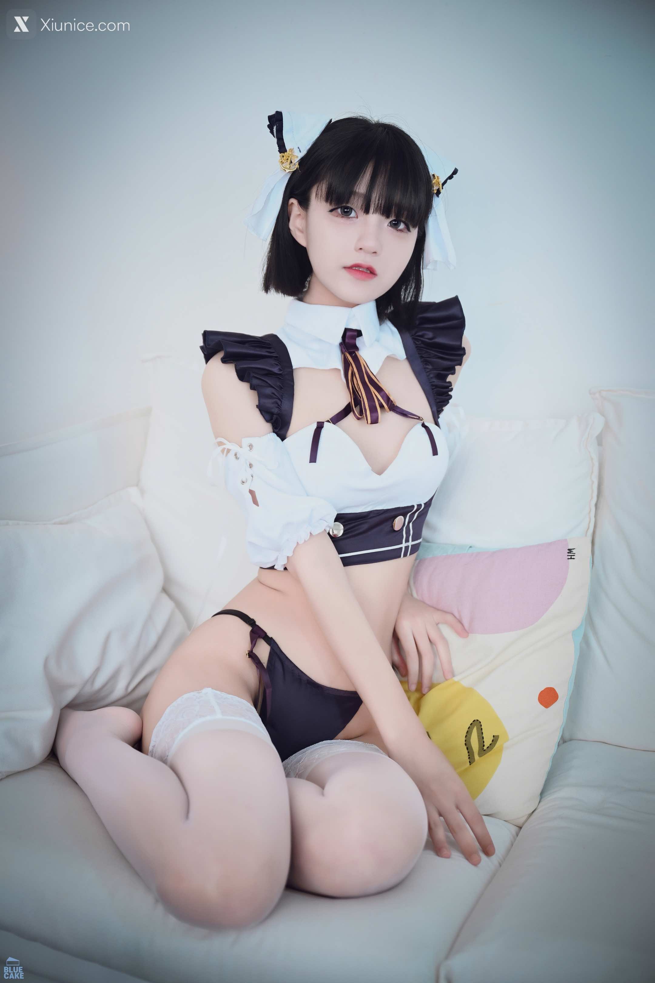 BLUECAKE Jeong Jenny (정제니) – Maid Cosplay 第19张