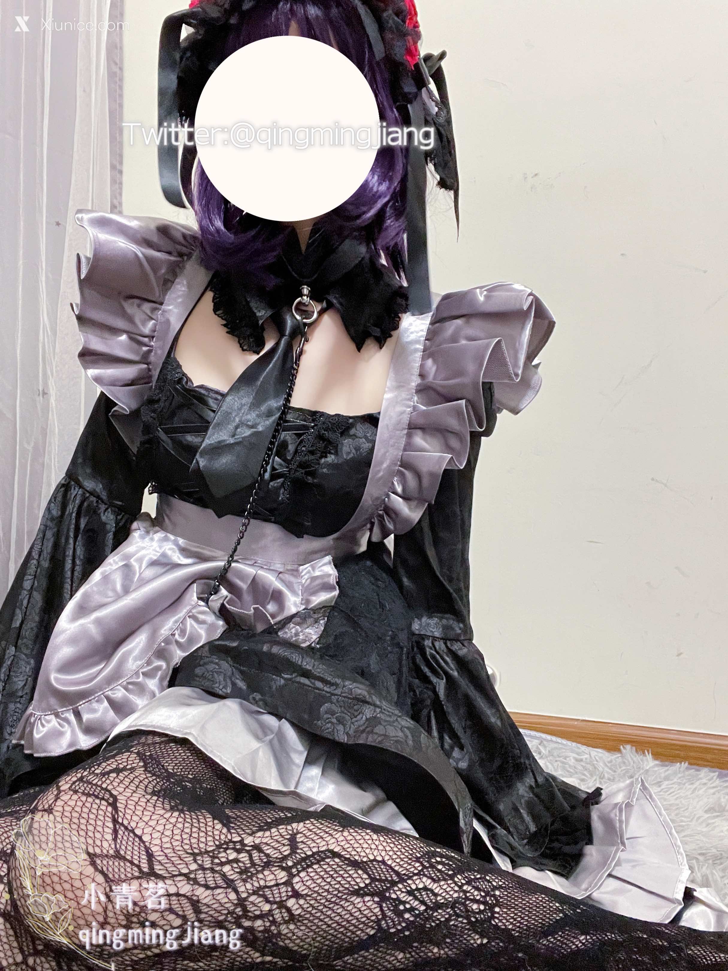 Coser@小青茗 黑丝喷血诱惑 第33张
