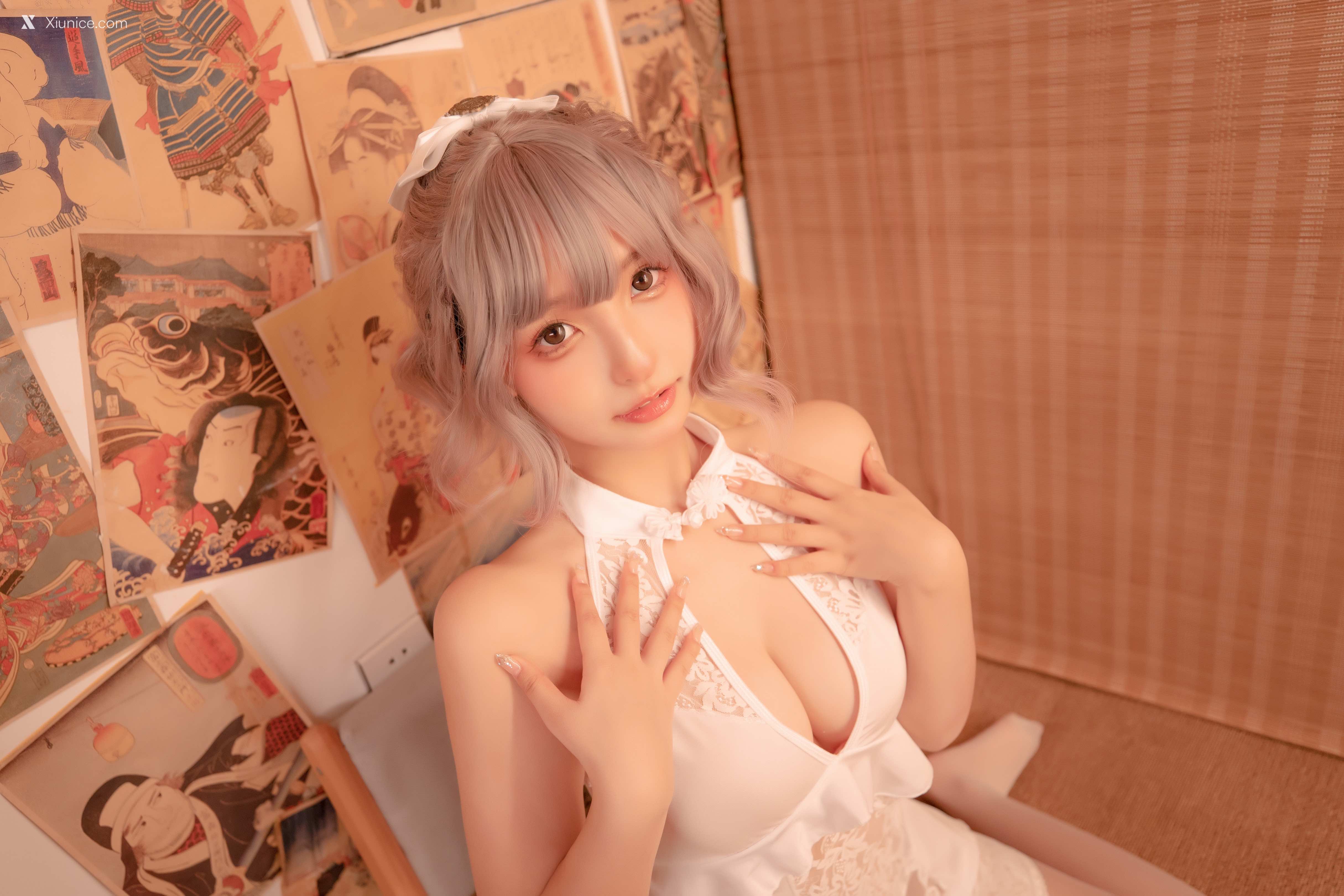 Coser@神楽坂真冬 Vol.099 白旗袍 第10张
