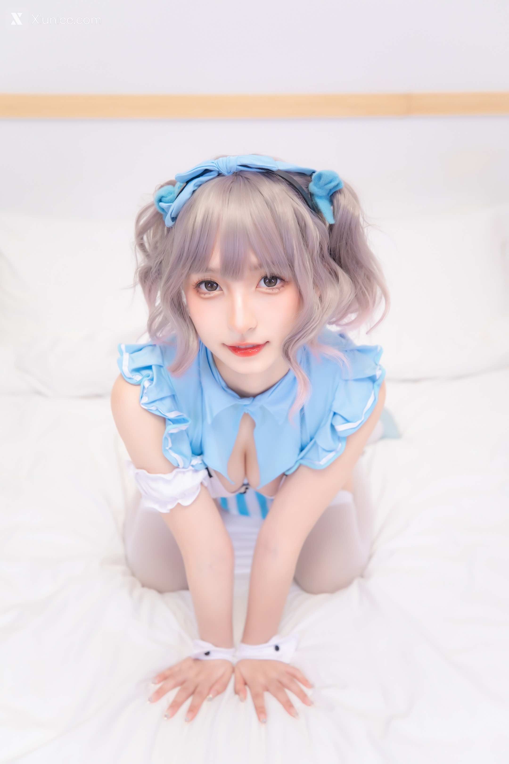 Coser@神楽坂真冬 Vol.097 蓝调女仆 第3张