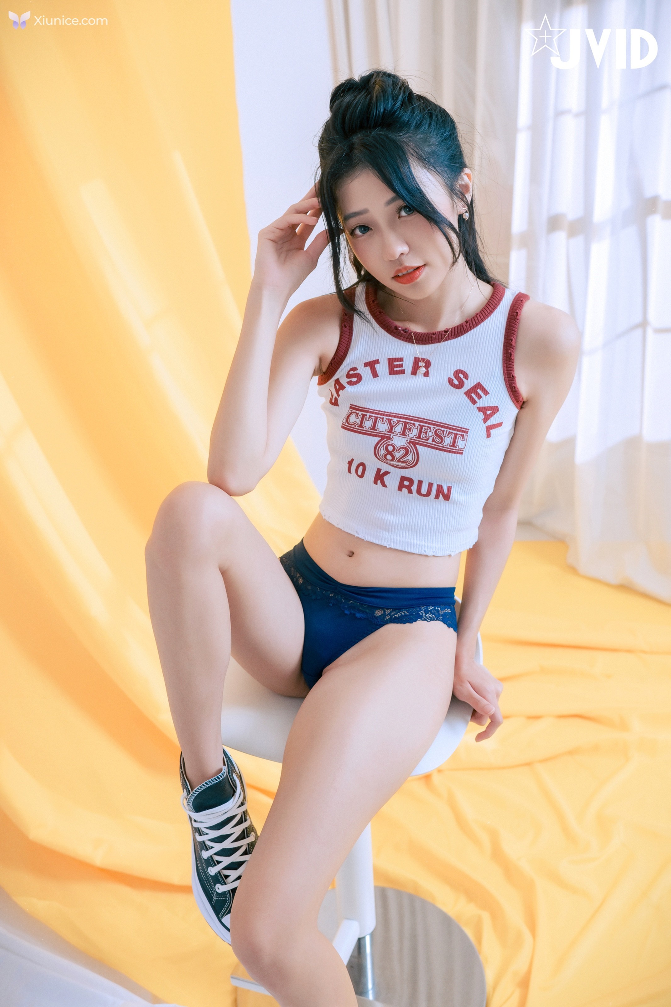 JVID 妍妍 Angel – 網拍模特兒の淺規則妍妍遭射淫師脅迫脫衣強拍裸照配合度太高反而引起射淫師邪念 第35张