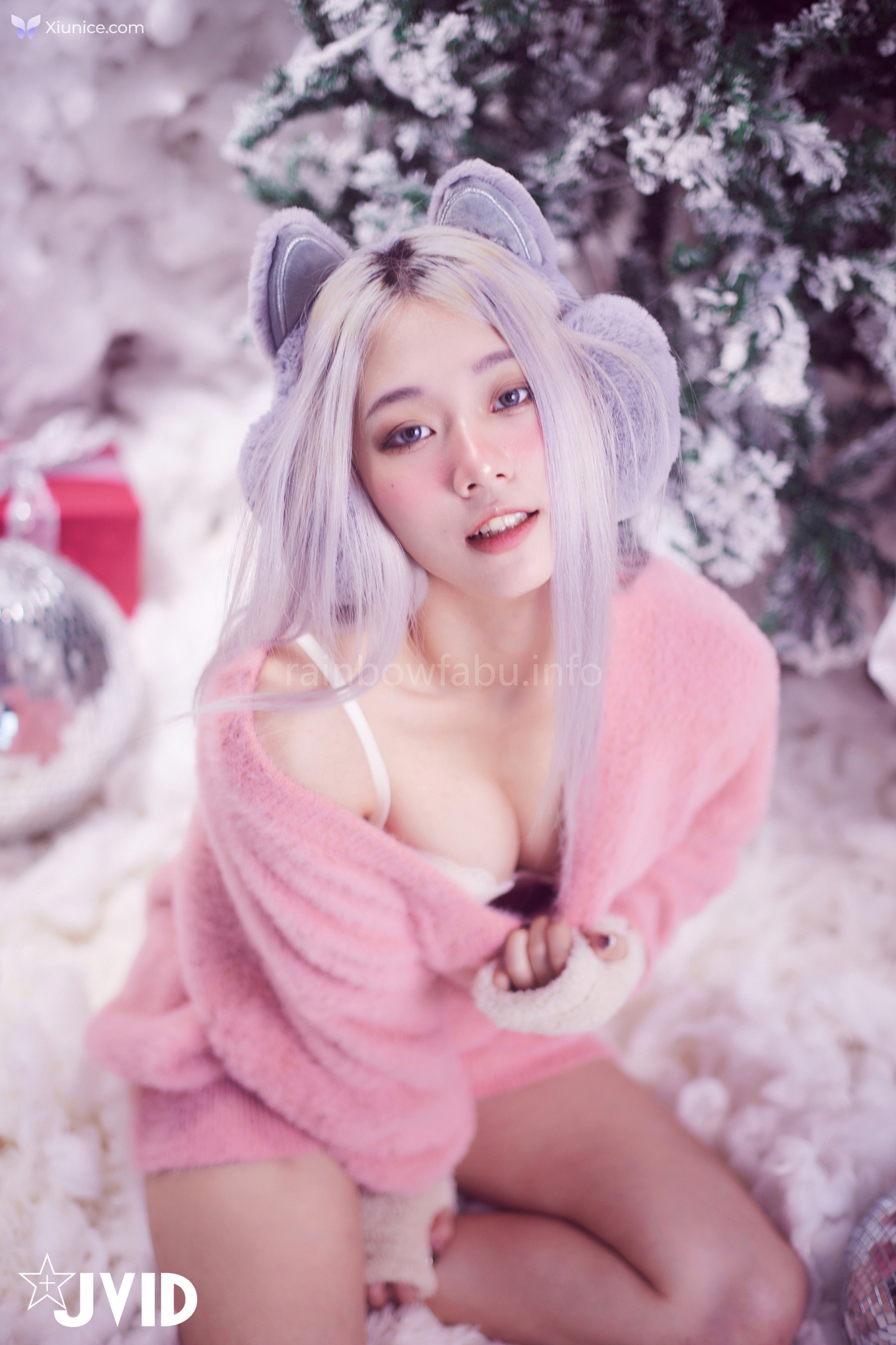 JVID Verna – 性感的愛死寂寞人雪女Verna陪你度過聖誕寒冬 第29张