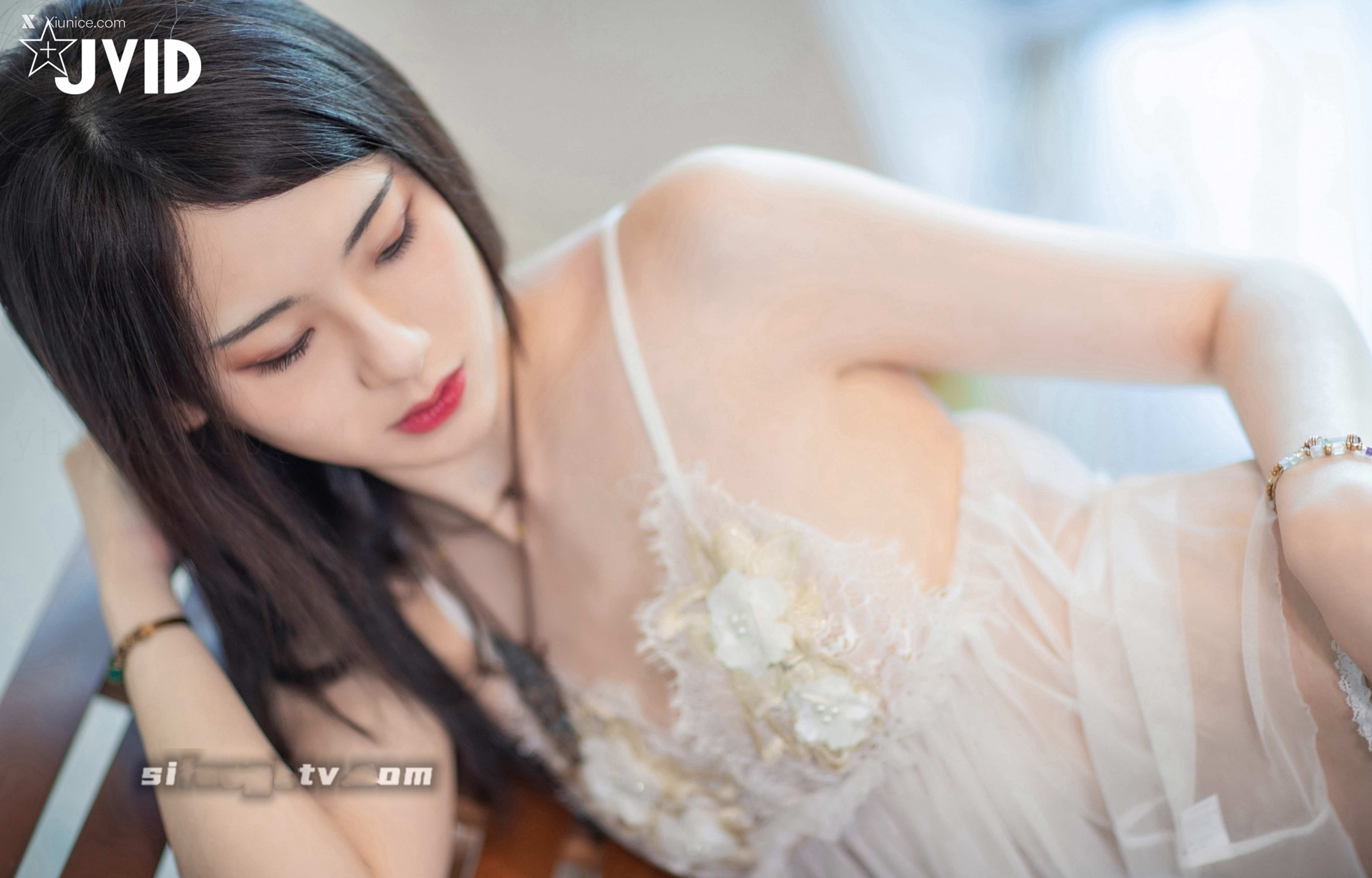 JVID – Ali-White lace pajamas 第73张