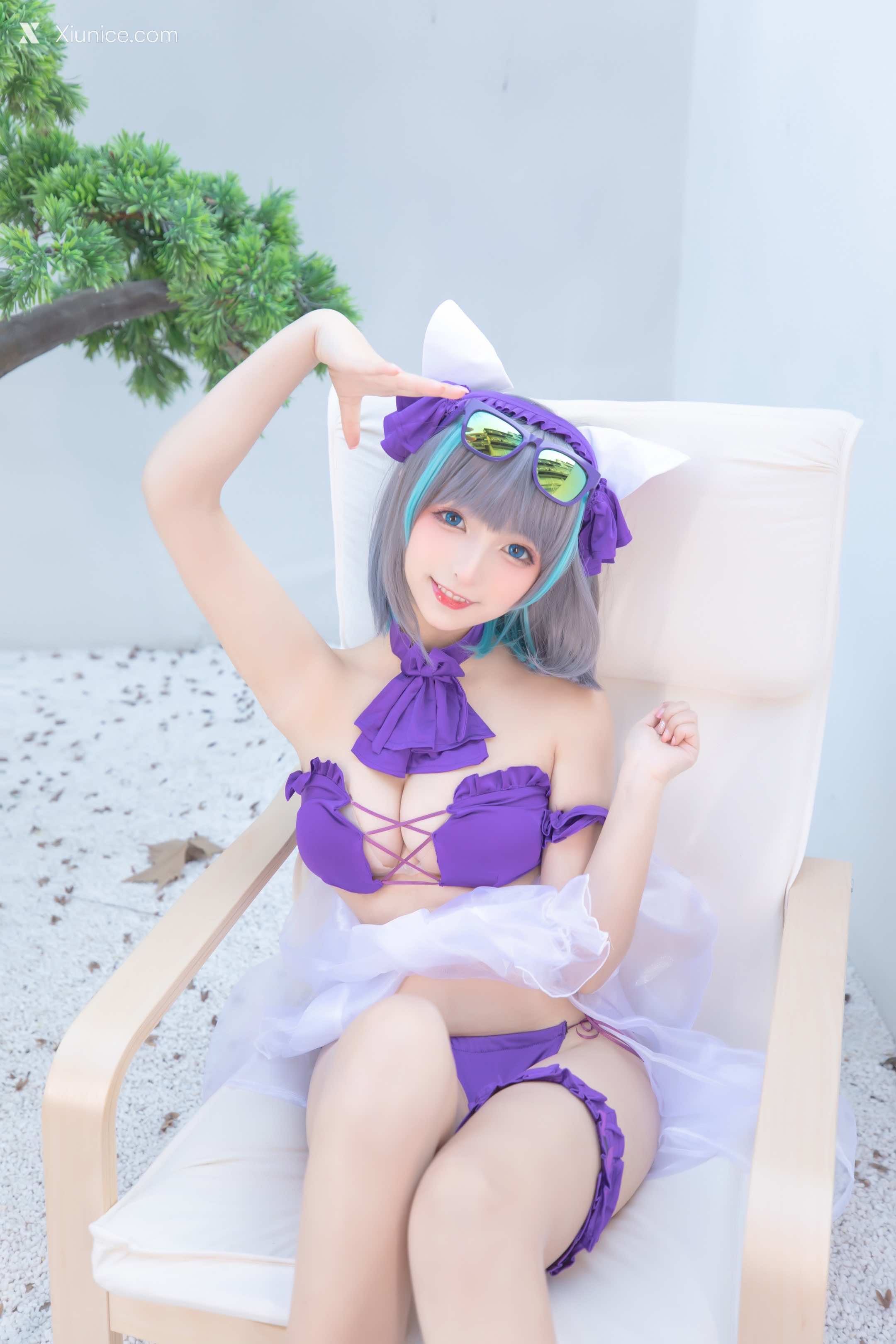 Coser@神楽坂真冬 Vol.085 绝对企画-柴郡cos《纯色庭院》 第38张