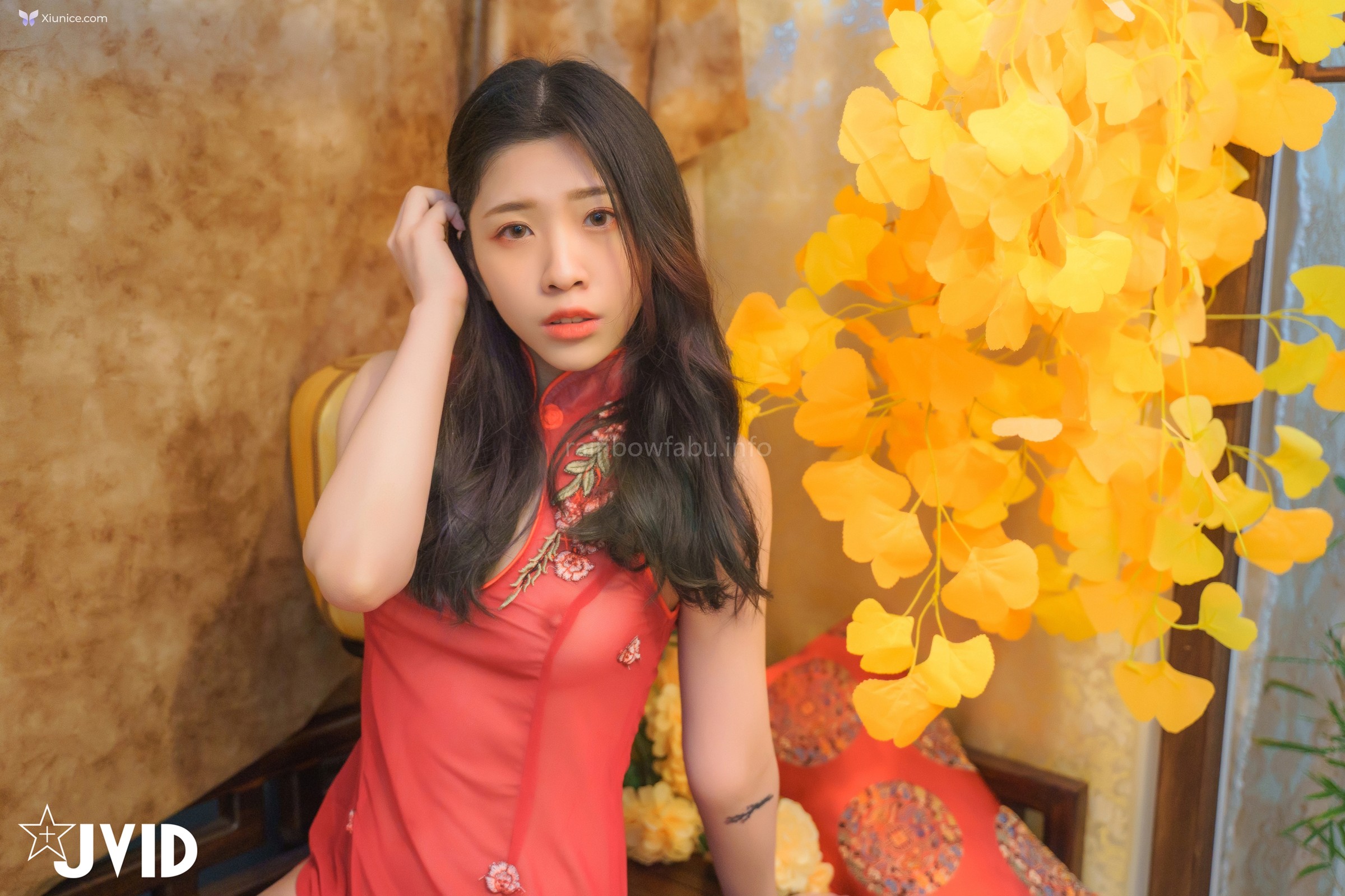JVID 茶理 加加喵 Jamie – 賀歲特輯 鮑鮑換紅包哥哥爸爸在小穴射越多就可以領越多 第94张