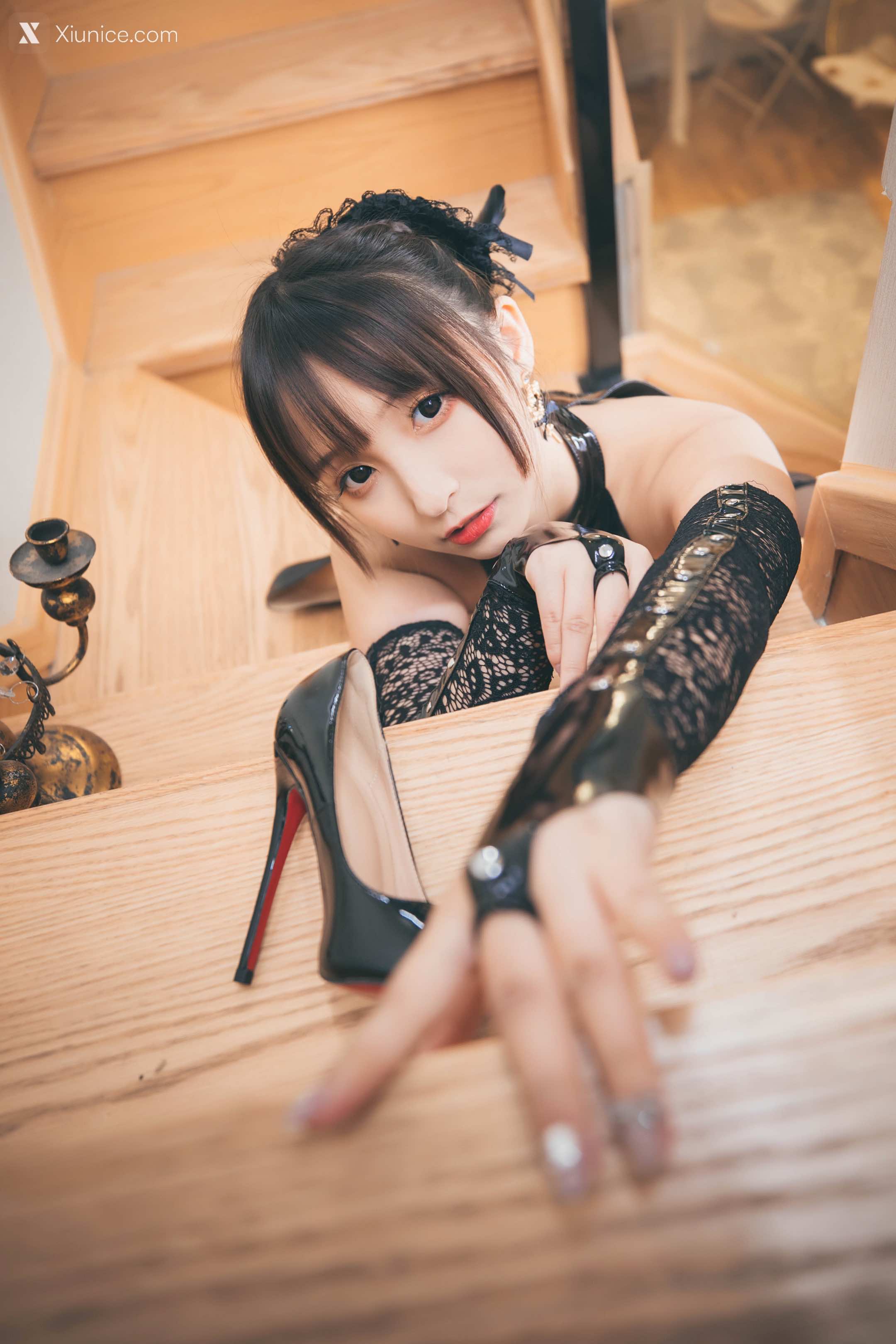 Coser@神楽坂真冬 Vol.068 绝对企画-黑白旗袍《風と月》 第31张