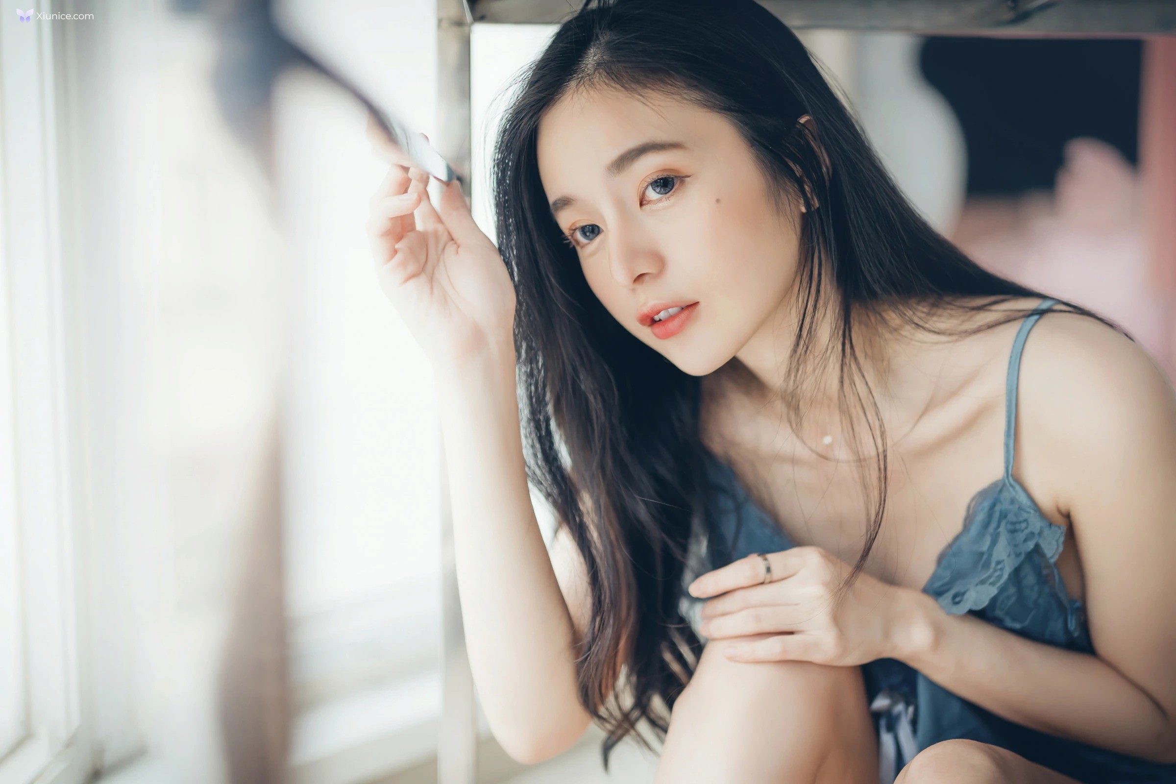JVID 辰辰 – 透明內褲張開腳比駱駝蹄還更厲害中空小護士兩片式睡衣 第10张