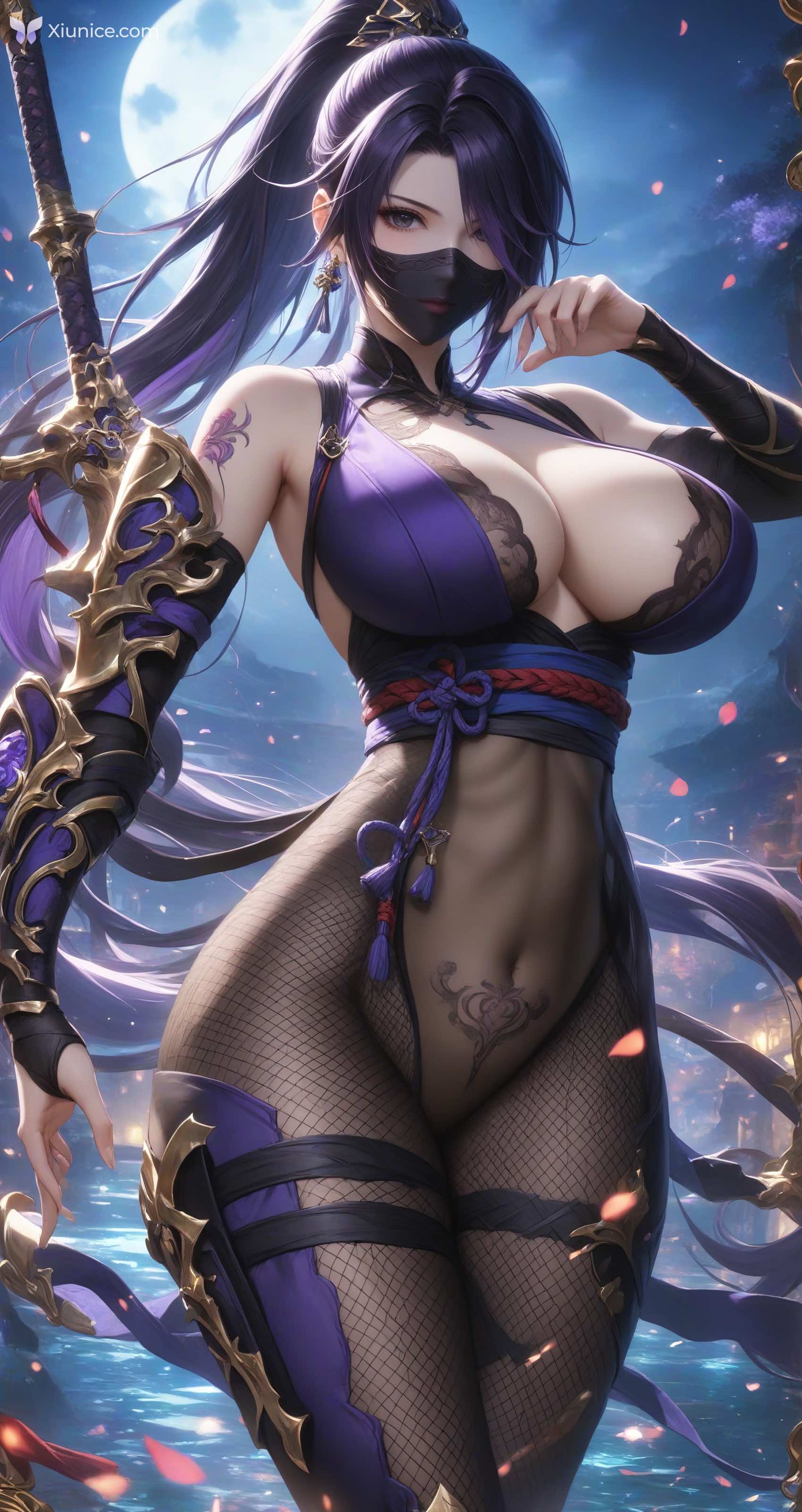 AI Girl 女忍者墨迹 第21张