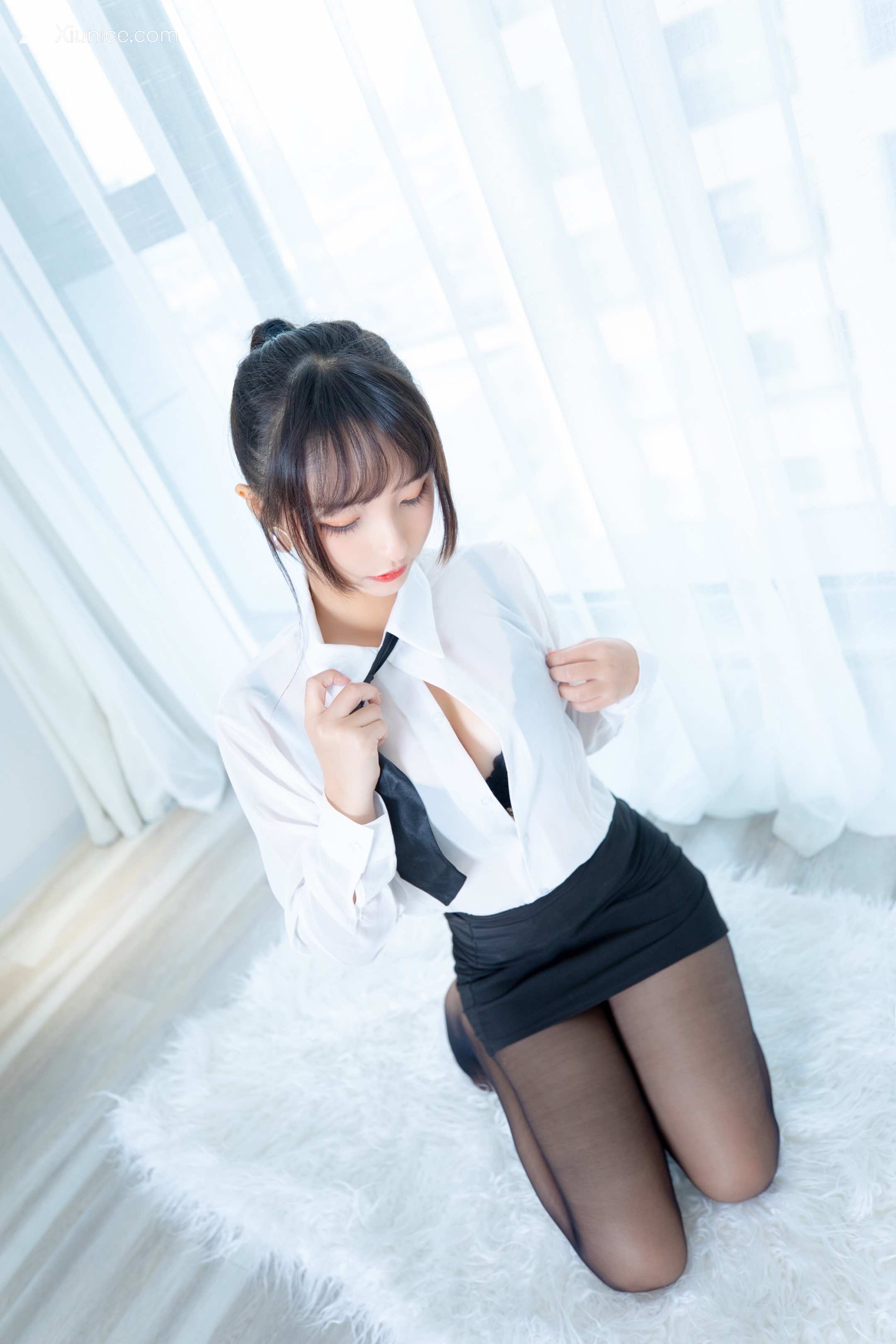 Coser@神楽坂真冬 Vol.055 电子相册-白色办公室《ホワイトオフィス》 第60张