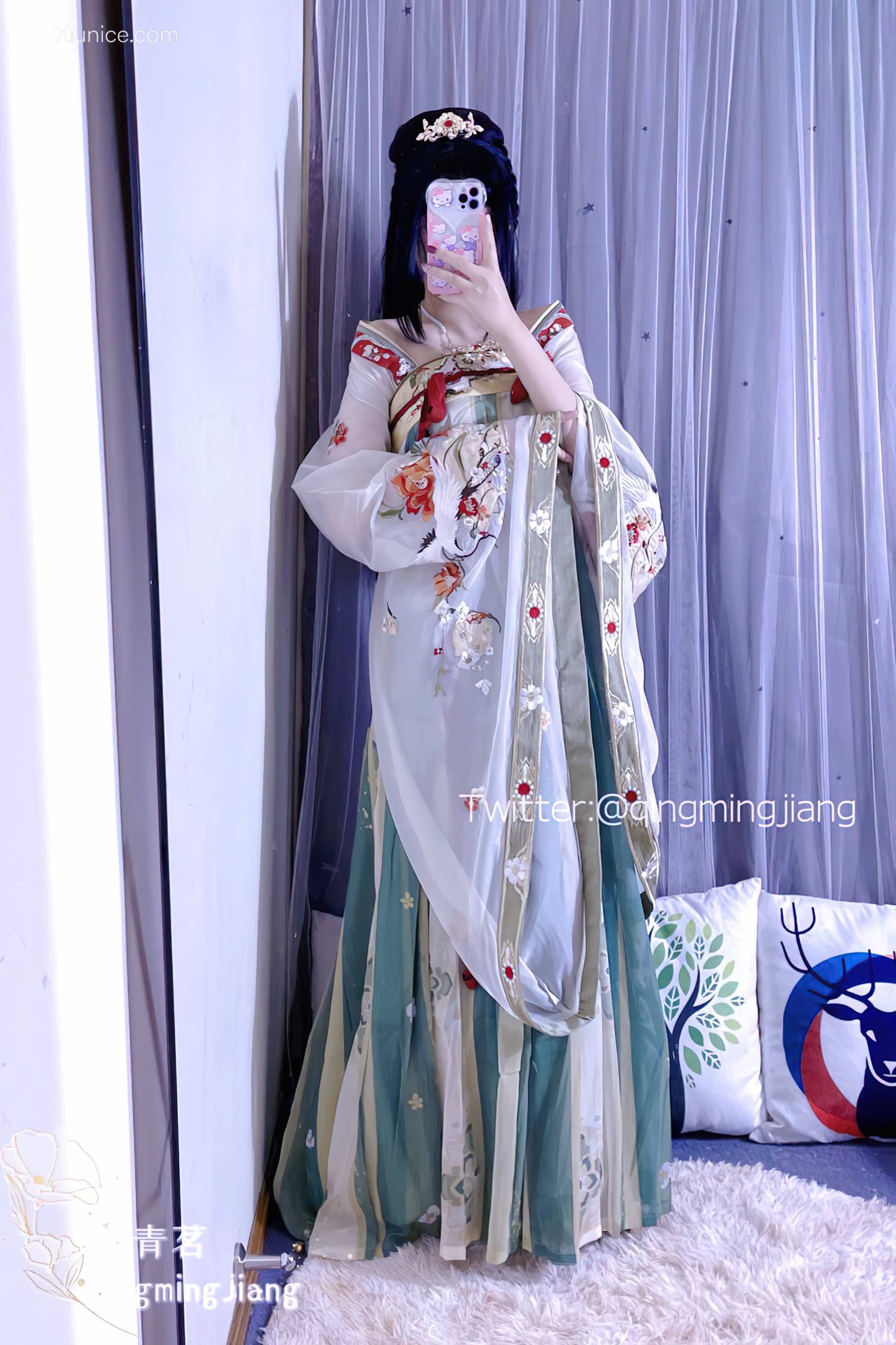 Coser@小青茗 唯美唐装古风下的美妙胴体 第42张