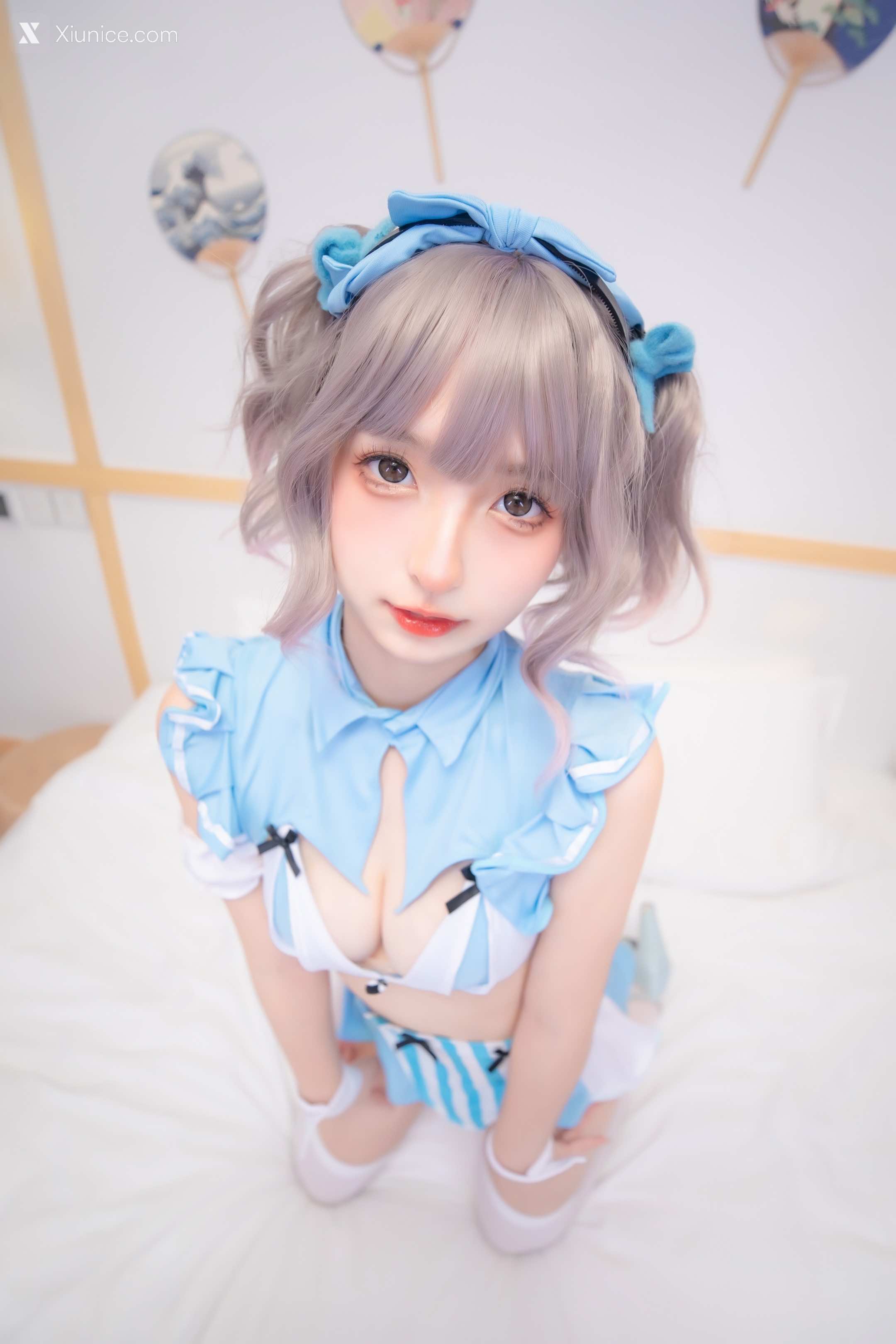 Coser@神楽坂真冬 Vol.097 蓝调女仆 第45张
