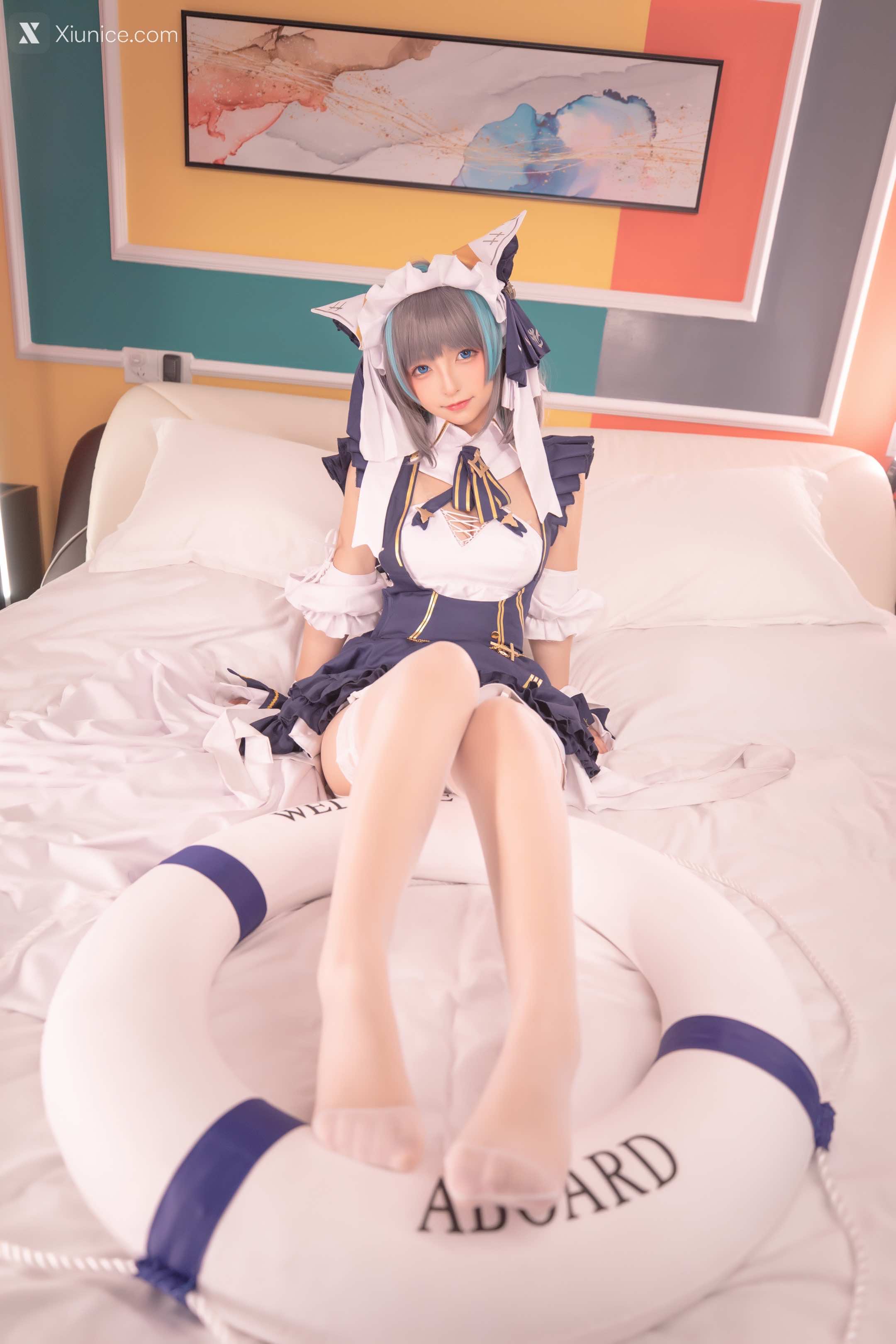 Coser@神楽坂真冬 Vol.085 绝对企画-柴郡cos《纯色庭院》 第91张
