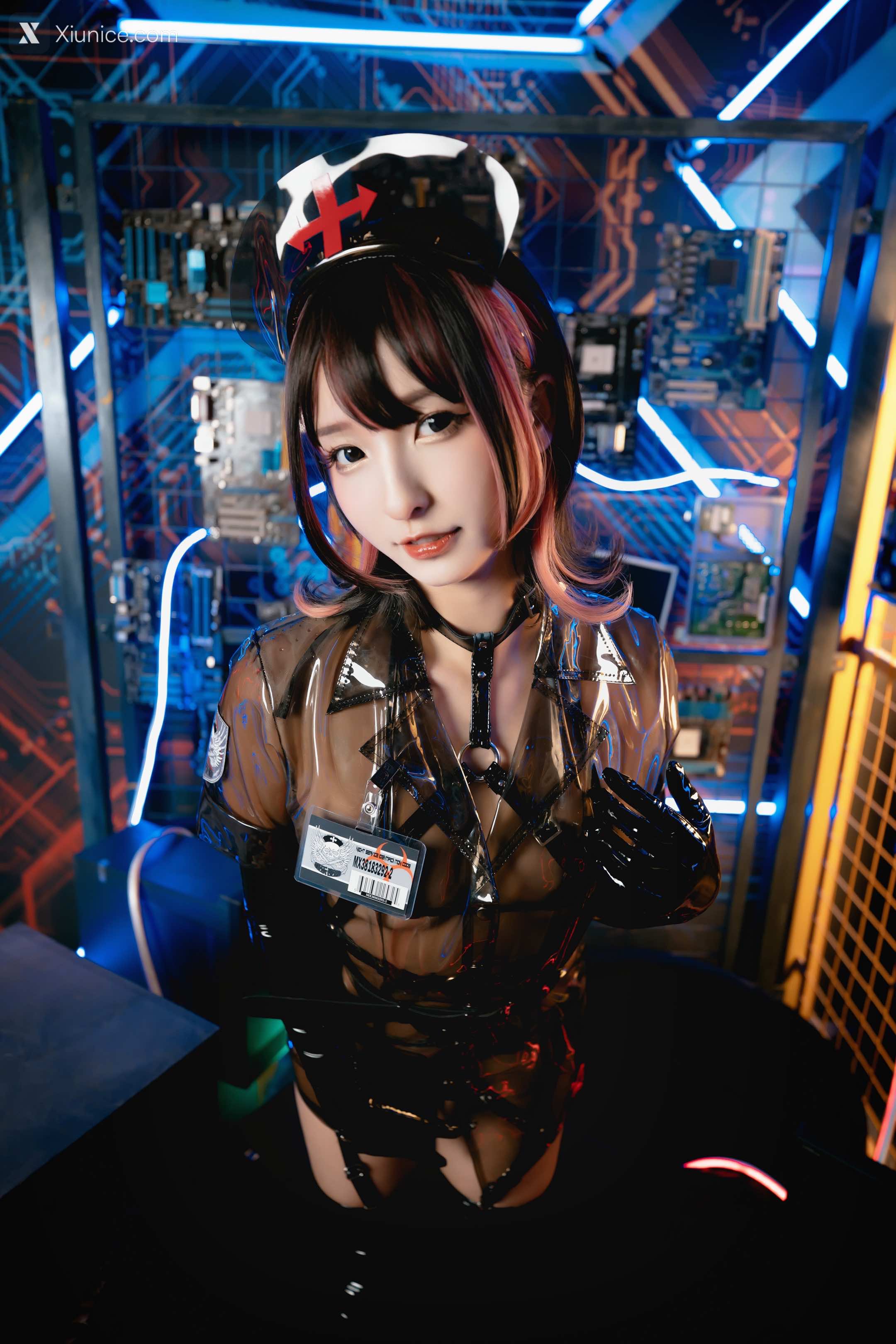 Coser@神楽坂真冬 Vol.057 绝对企画-透明黑白护士双人《無色哲学》 第85张