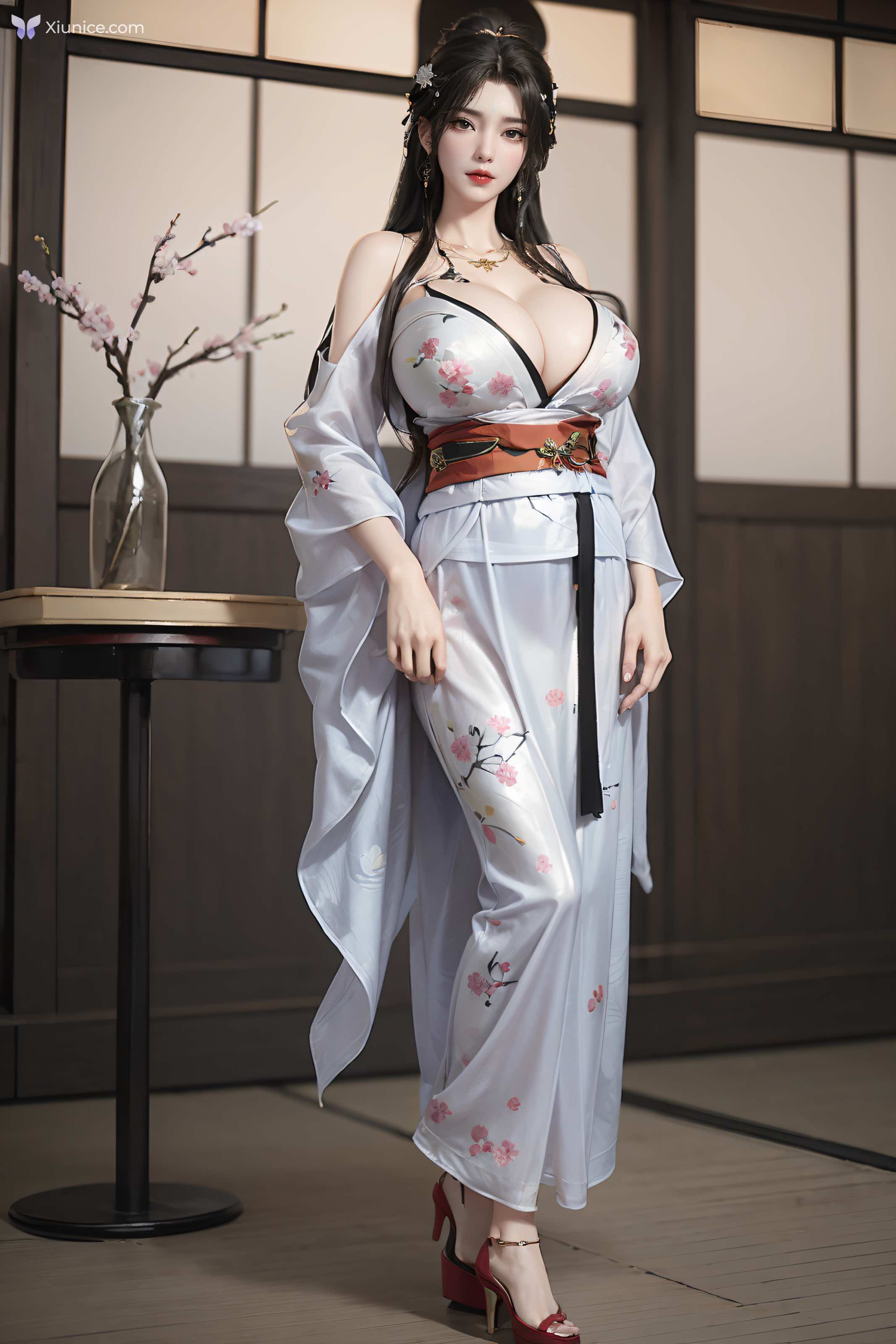 AI Girl 完美世界-清漪 和服吊带 第54张