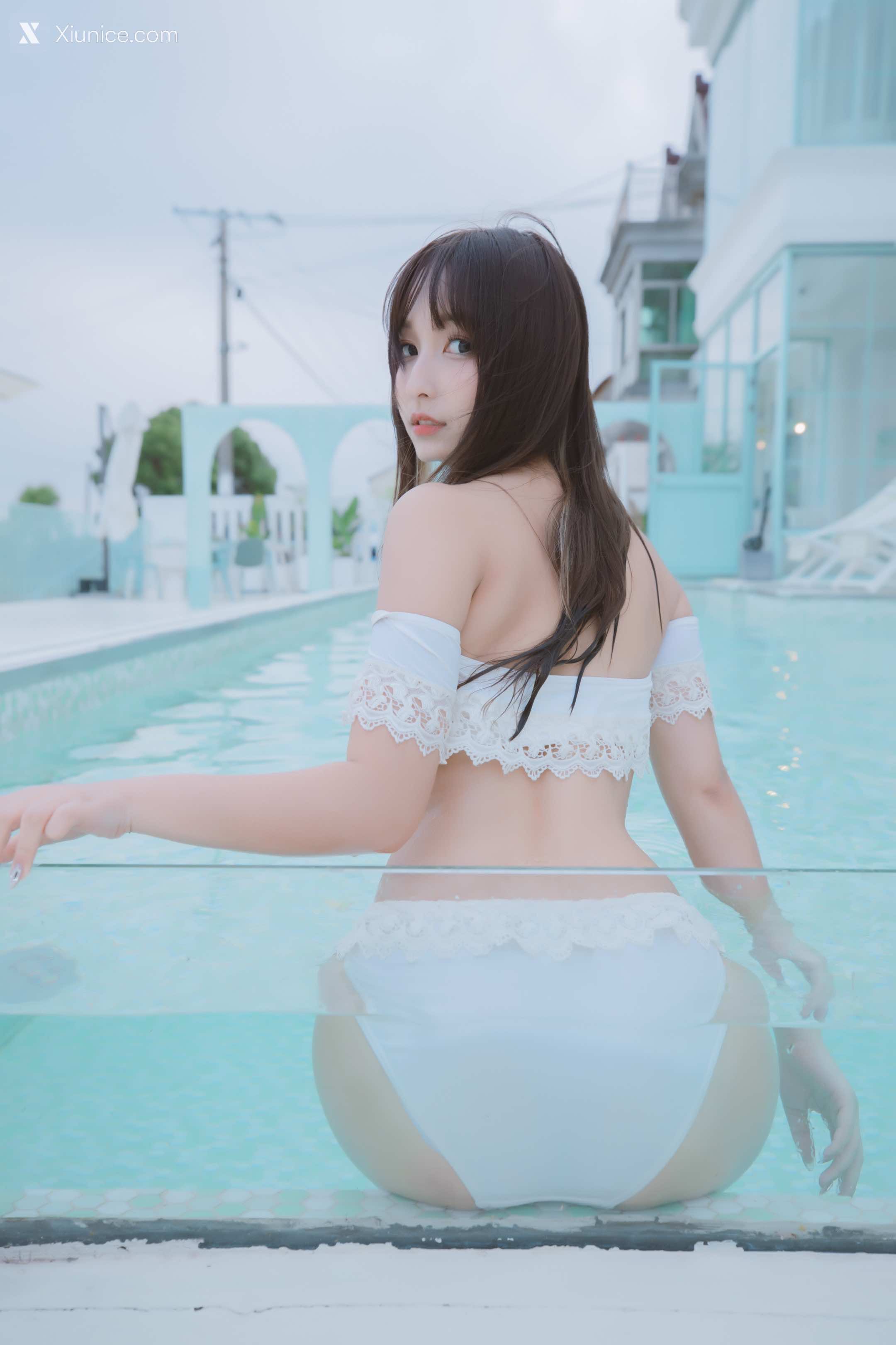 Coser@神楽坂真冬 Vol.058 绝对企画-夏日双人比基尼《笑颜水时计》 第89张