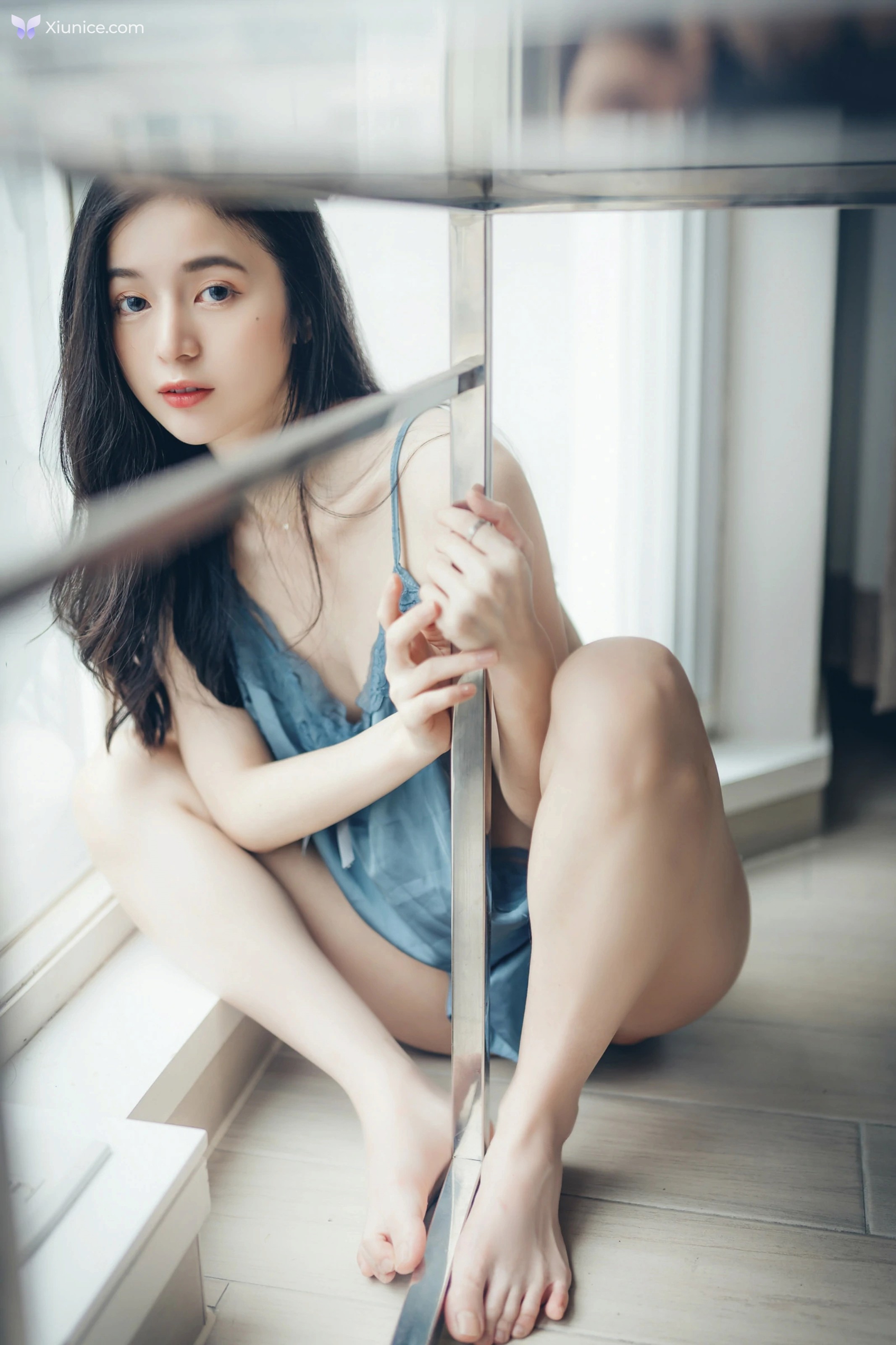 JVID 辰辰 – 透明內褲張開腳比駱駝蹄還更厲害中空小護士兩片式睡衣 第26张