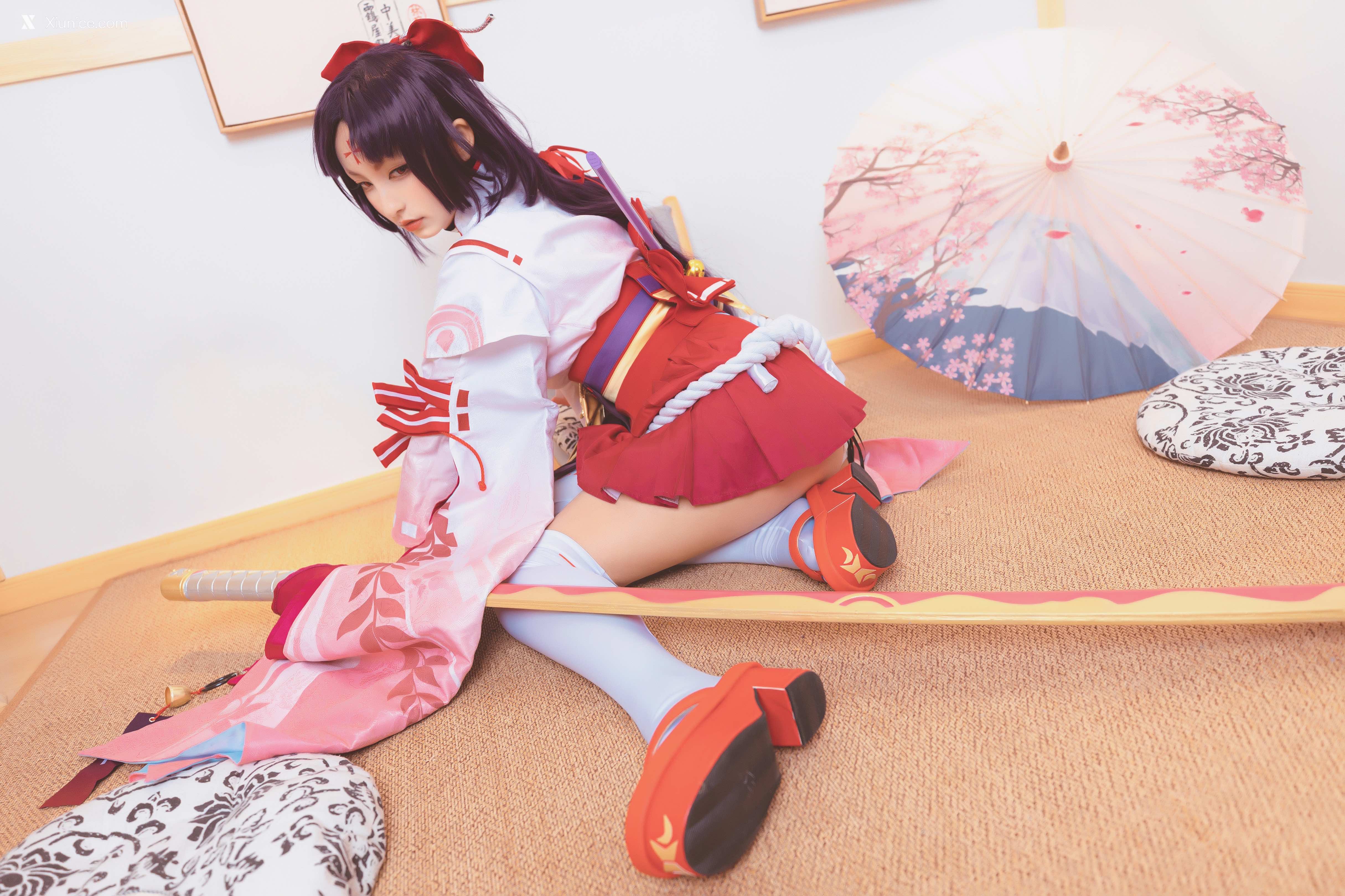 Coser@神楽坂真冬 Vol.063 绝对企画-陈&妖刀姬cos《刀ノ語》 第4张