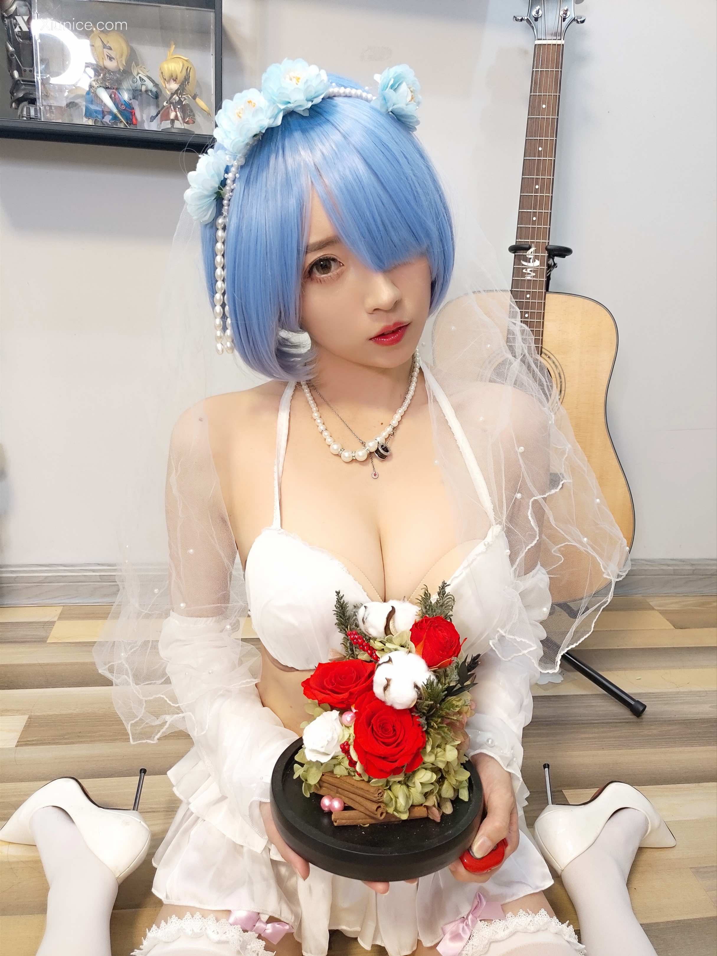 Coser@小女巫露娜 Vol.006 雷姆婚纱 第19张