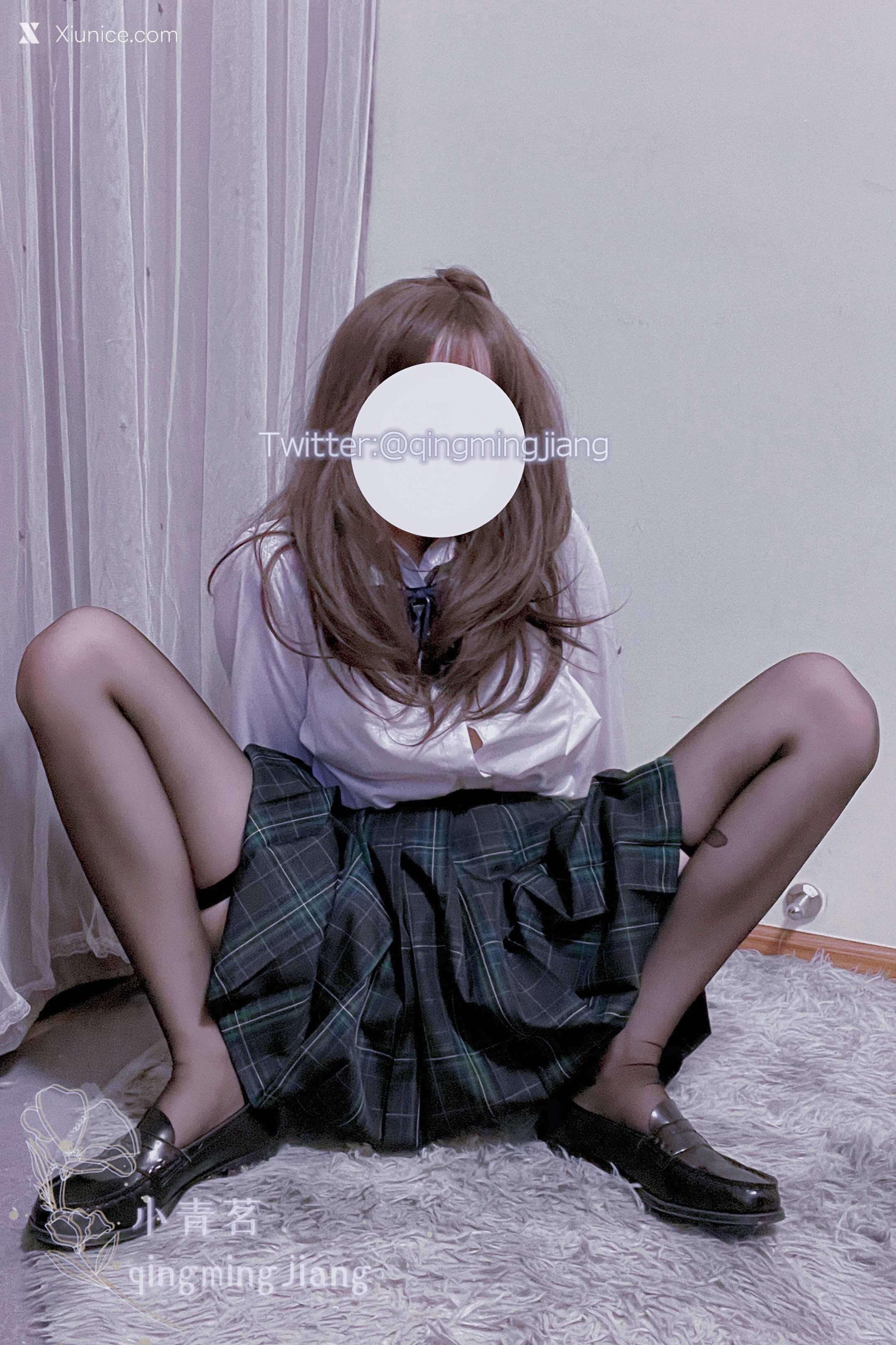 Coser@小青茗 黑丝JK学妹 第34张