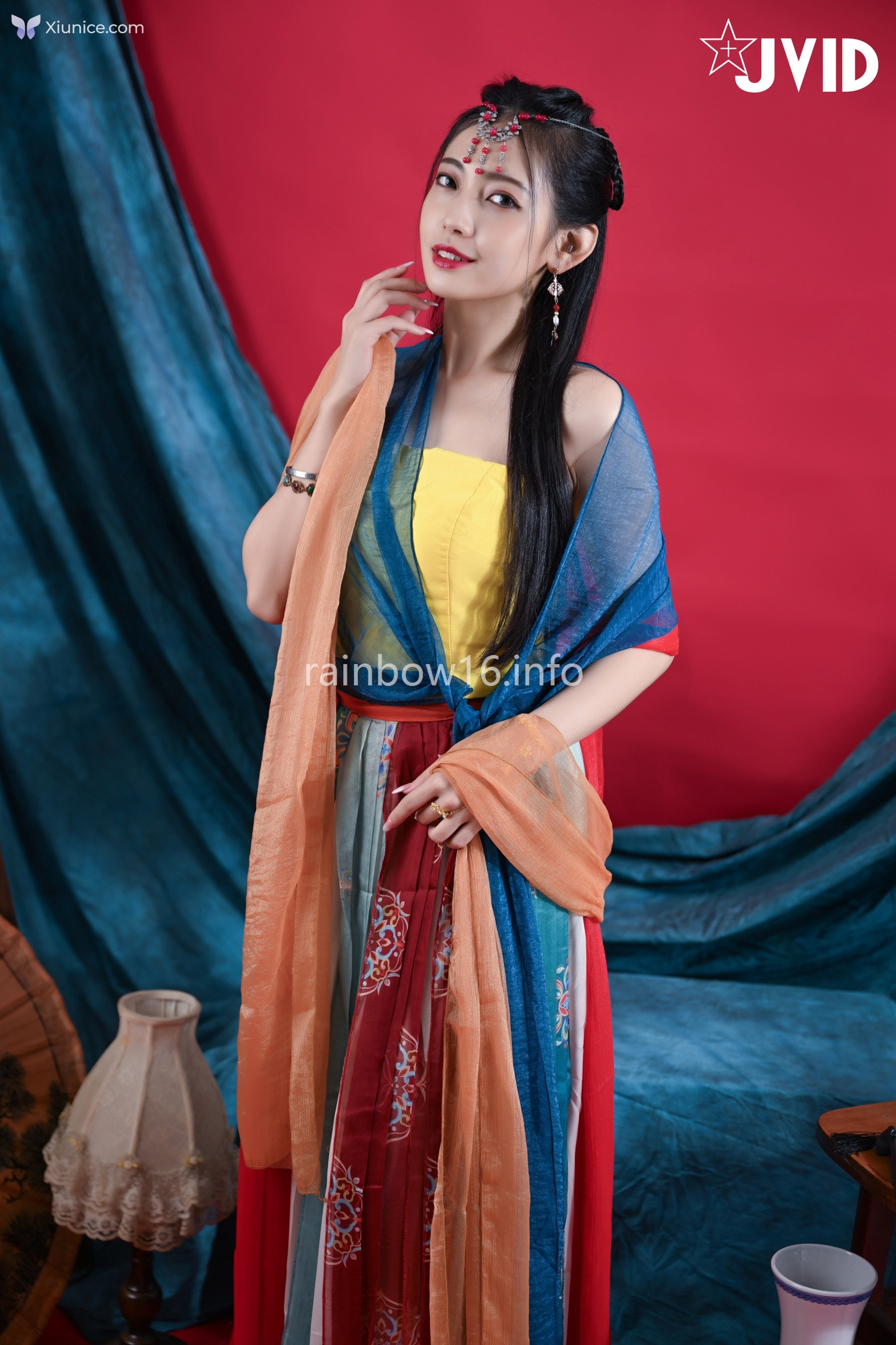 JVID 夏暮光 – 女神暮光敦煌風格造型服飾首度嘗試飛越天際穿梭時空與你來場空前未有的愛戀滋味 第3张