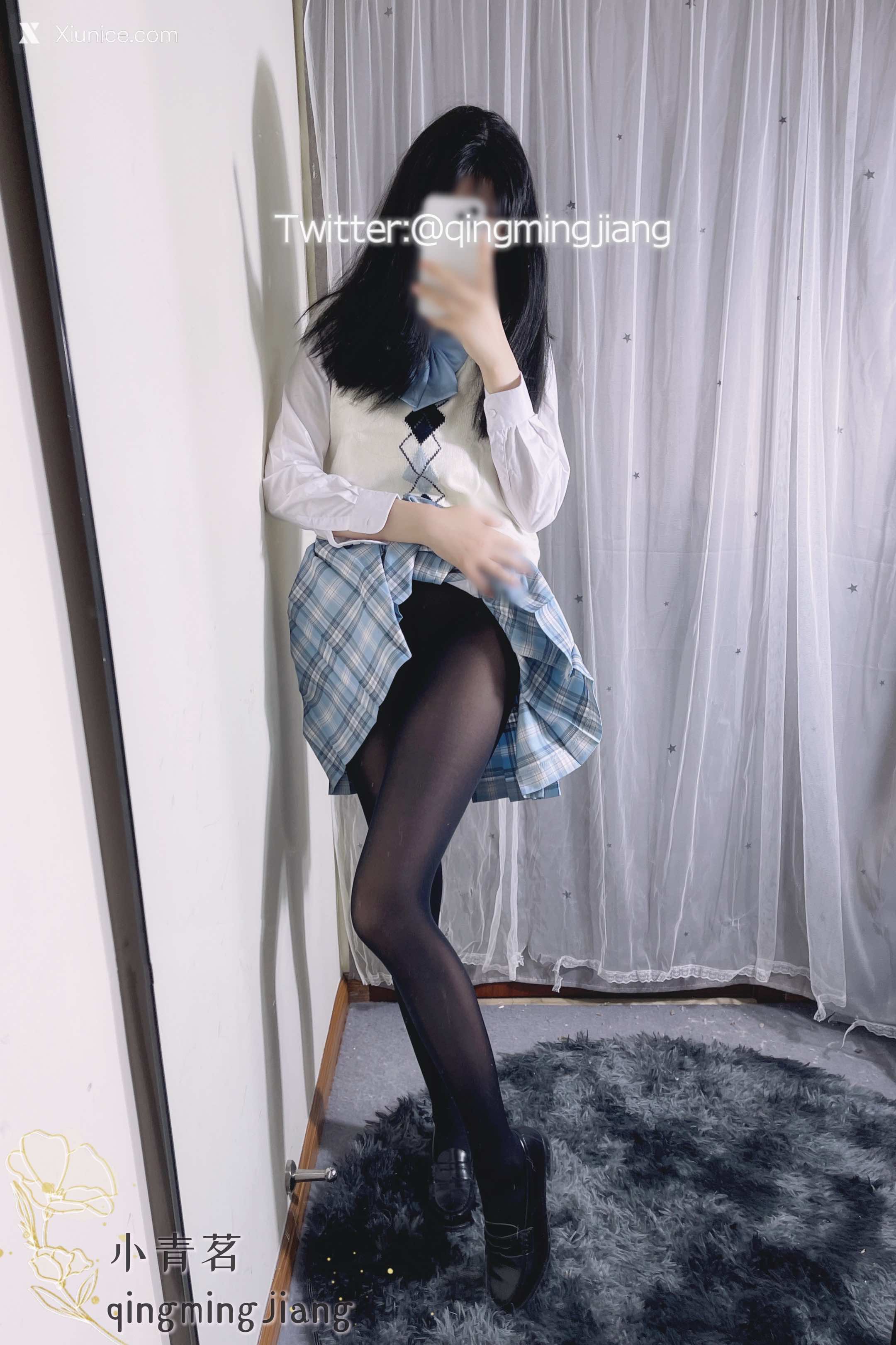 Coser@小青茗 蓝色JK学姐 第27张