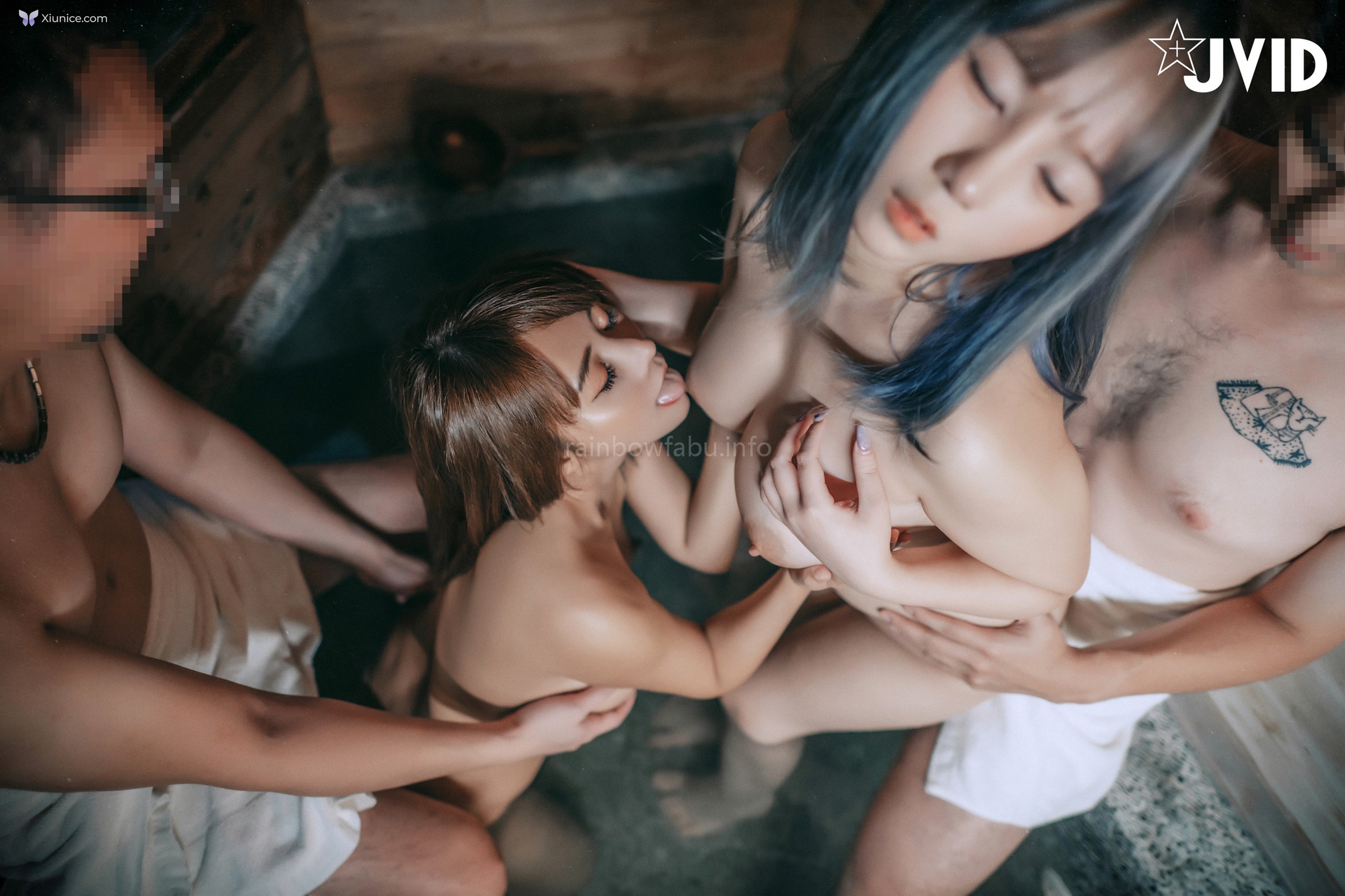 JVID 于心 Lele 樂樂 – 上空無碼學長幫學妹慶祝畢業邀請兩人泡溫泉泥醉混亂 第25张