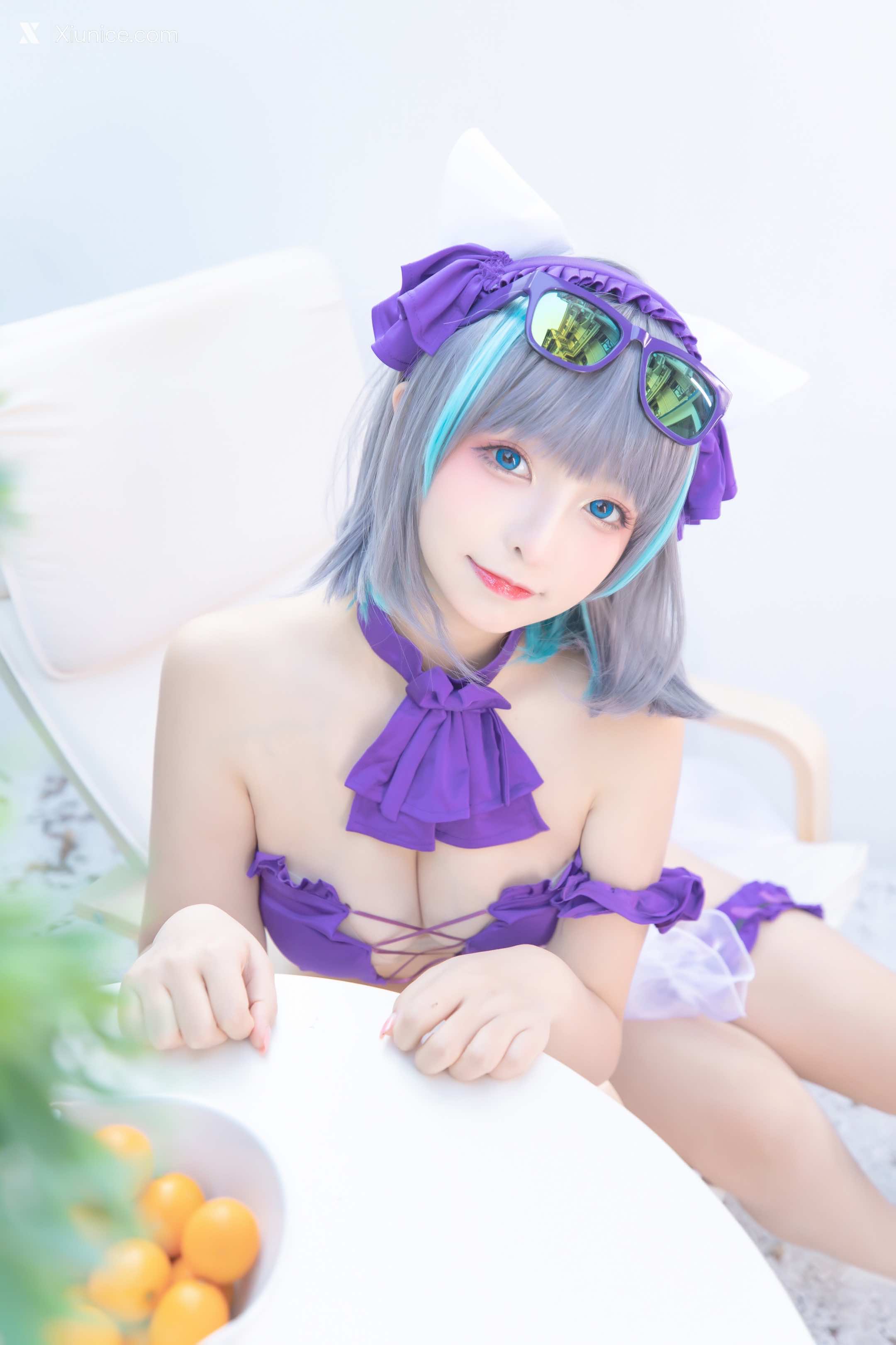 Coser@神楽坂真冬 Vol.085 绝对企画-柴郡cos《纯色庭院》 第44张