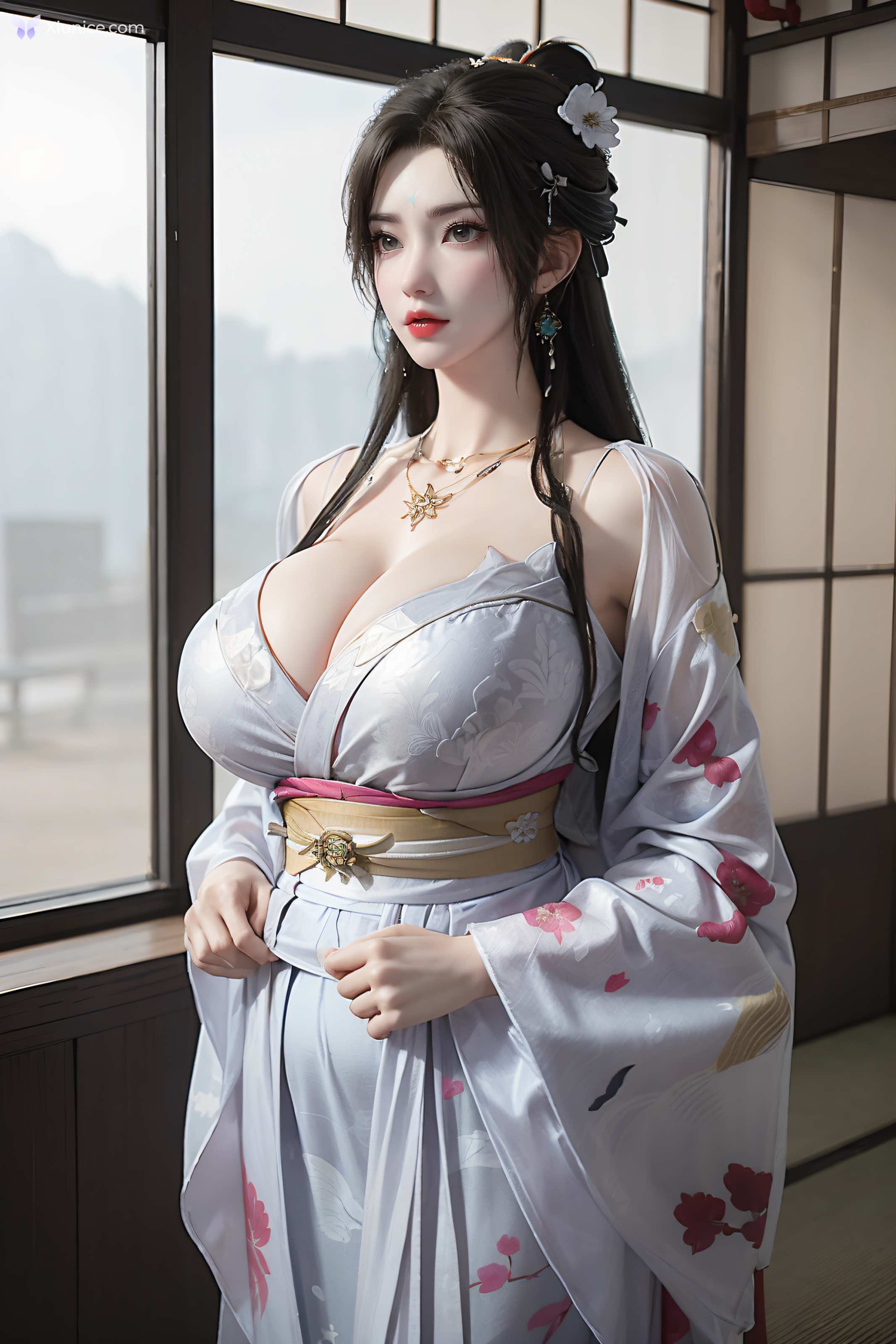 AI Girl 完美世界-清漪 和服吊带 第4张