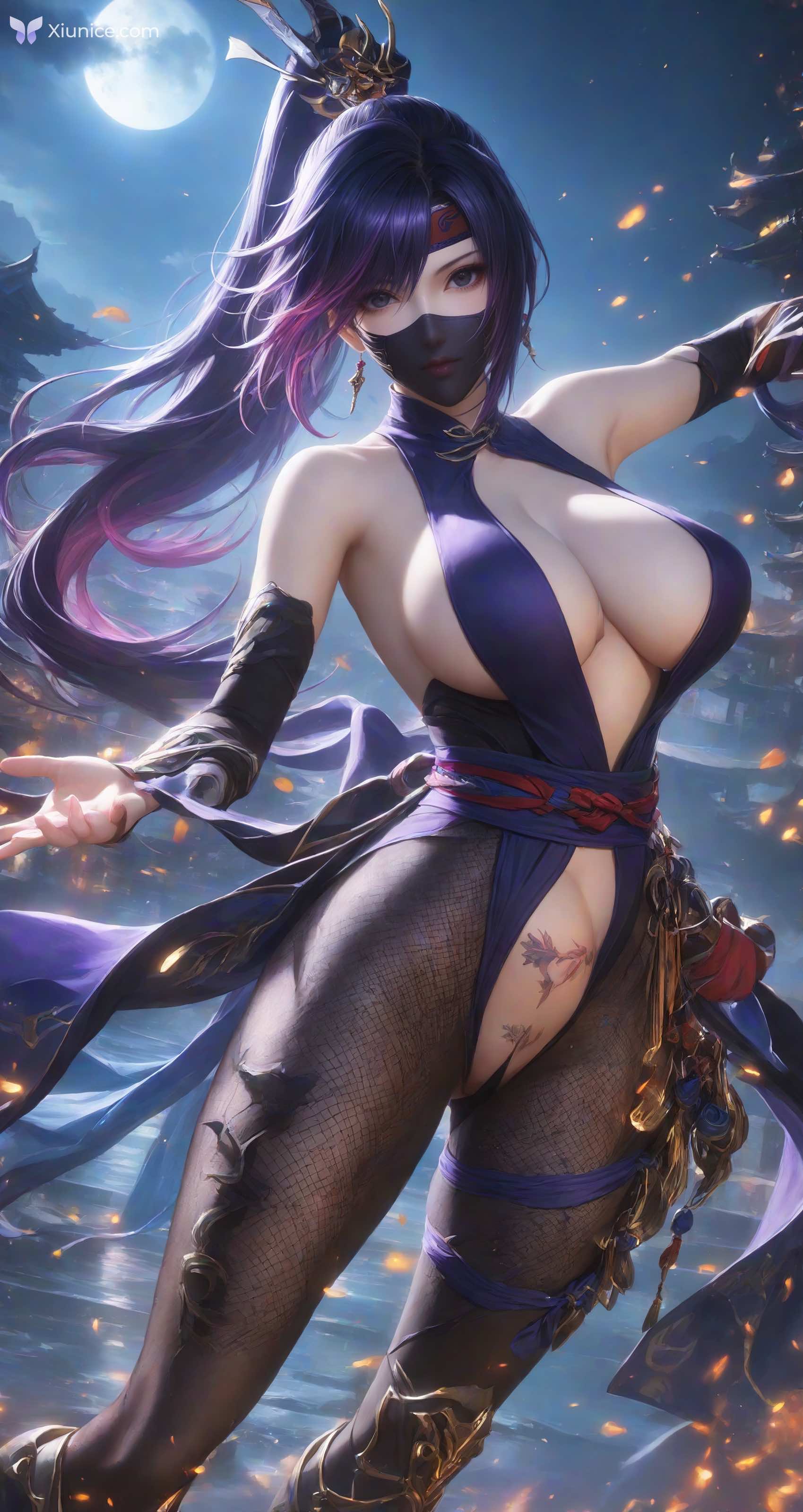 AI Girl 女忍者墨迹 第3张