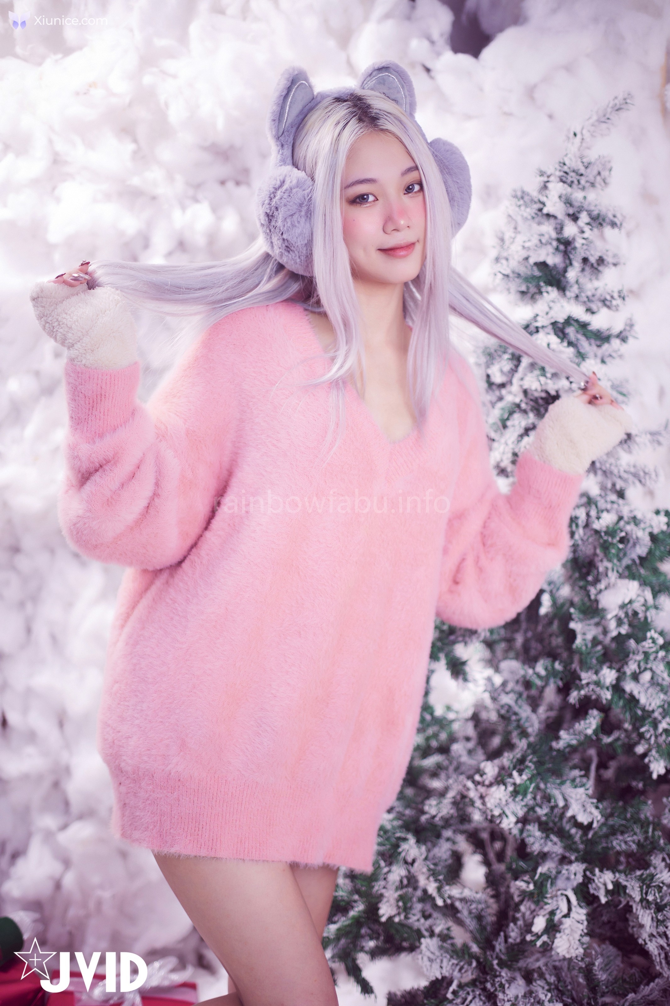 JVID Verna – 性感的愛死寂寞人雪女Verna陪你度過聖誕寒冬 第42张