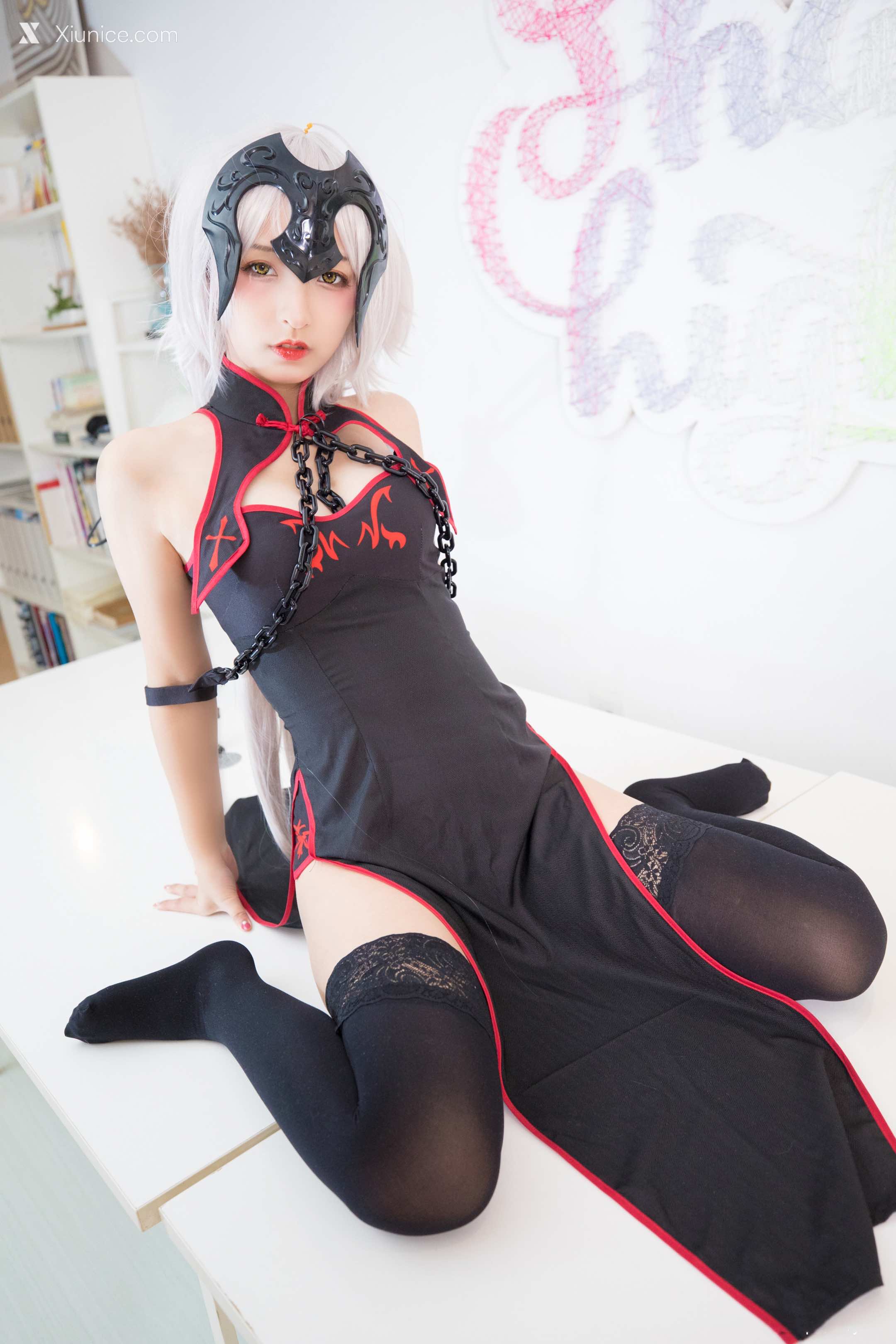 Coser@神楽坂真冬 Vol.037 电子相册-旗袍黑贞 第122张