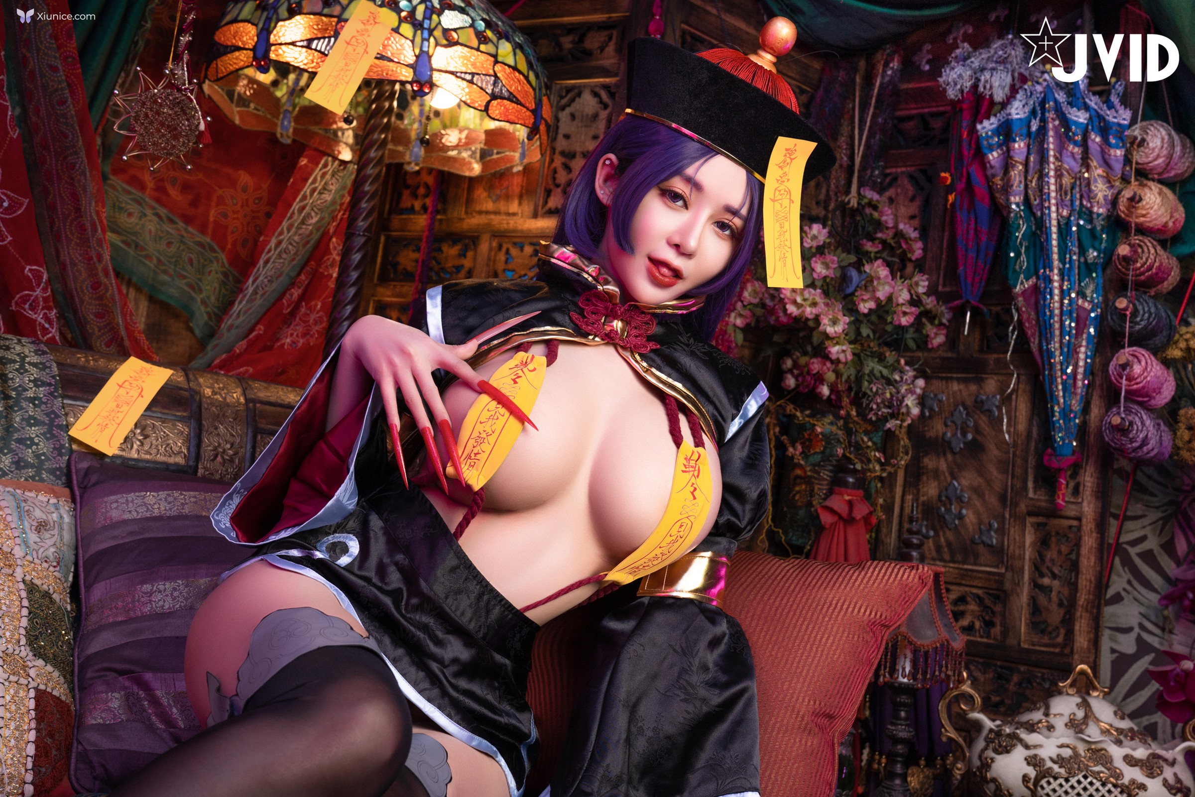 JVID 甜心幫 ღ 安希 – 菰蒲風動縱斜影殭屍奶光安希膣得液滿 第10张