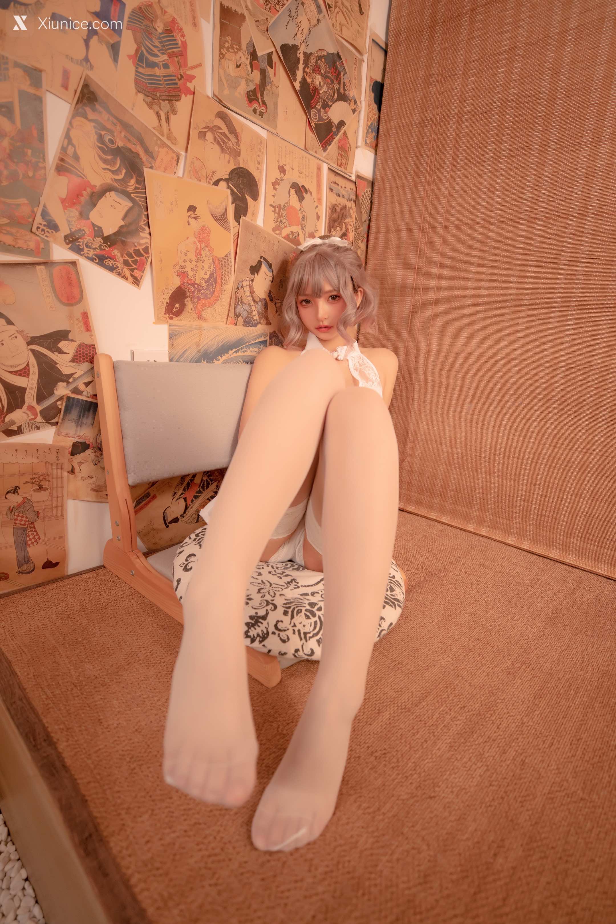 Coser@神楽坂真冬 Vol.099 白旗袍 第28张