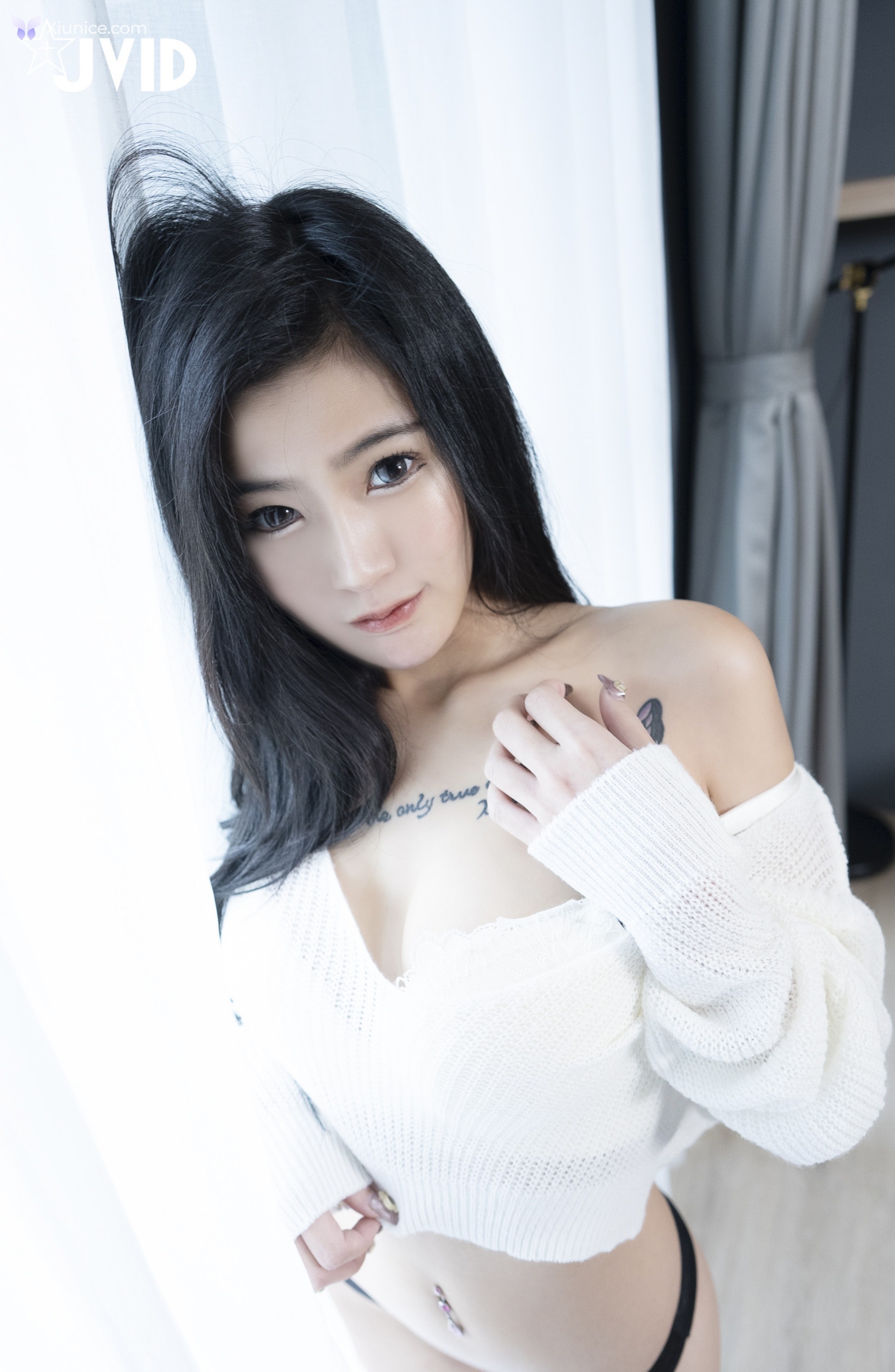 JVID 奈奈Nalnal – 全裸上空哥哥 用力もっともっと小隻馬趴好等著你來用力 第38张