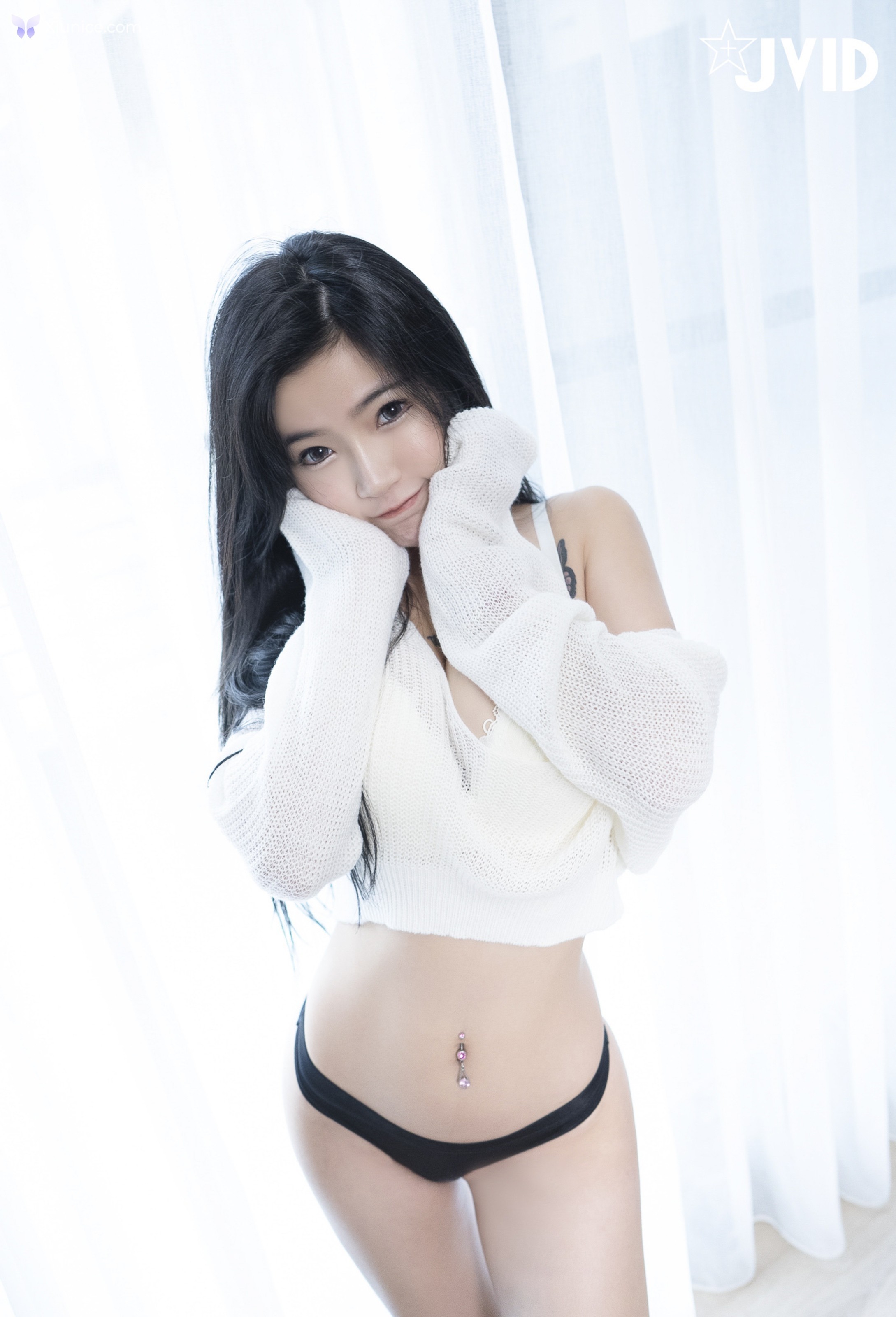 JVID 奈奈Nalnal – 全裸上空哥哥 用力もっともっと小隻馬趴好等著你來用力 第43张