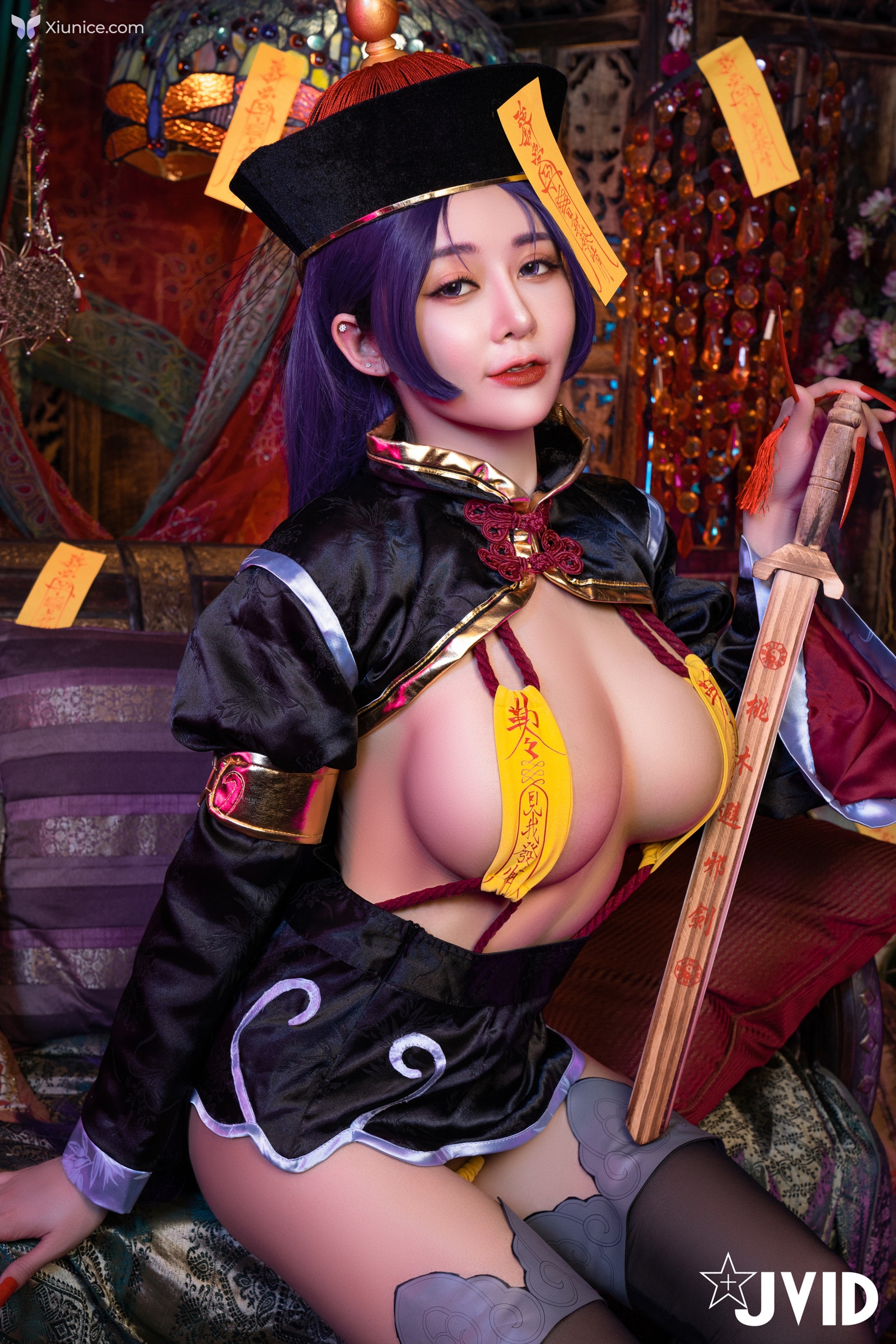 JVID 甜心幫 ღ 安希 – 菰蒲風動縱斜影殭屍奶光安希膣得液滿 第32张